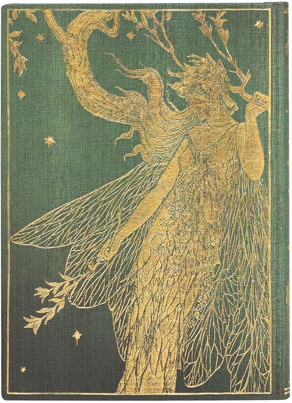 Olive Fairy Midi Lined Hardcover Journal, 144pg, 120GSM by Paperblanks (Lang's Fairy Books)