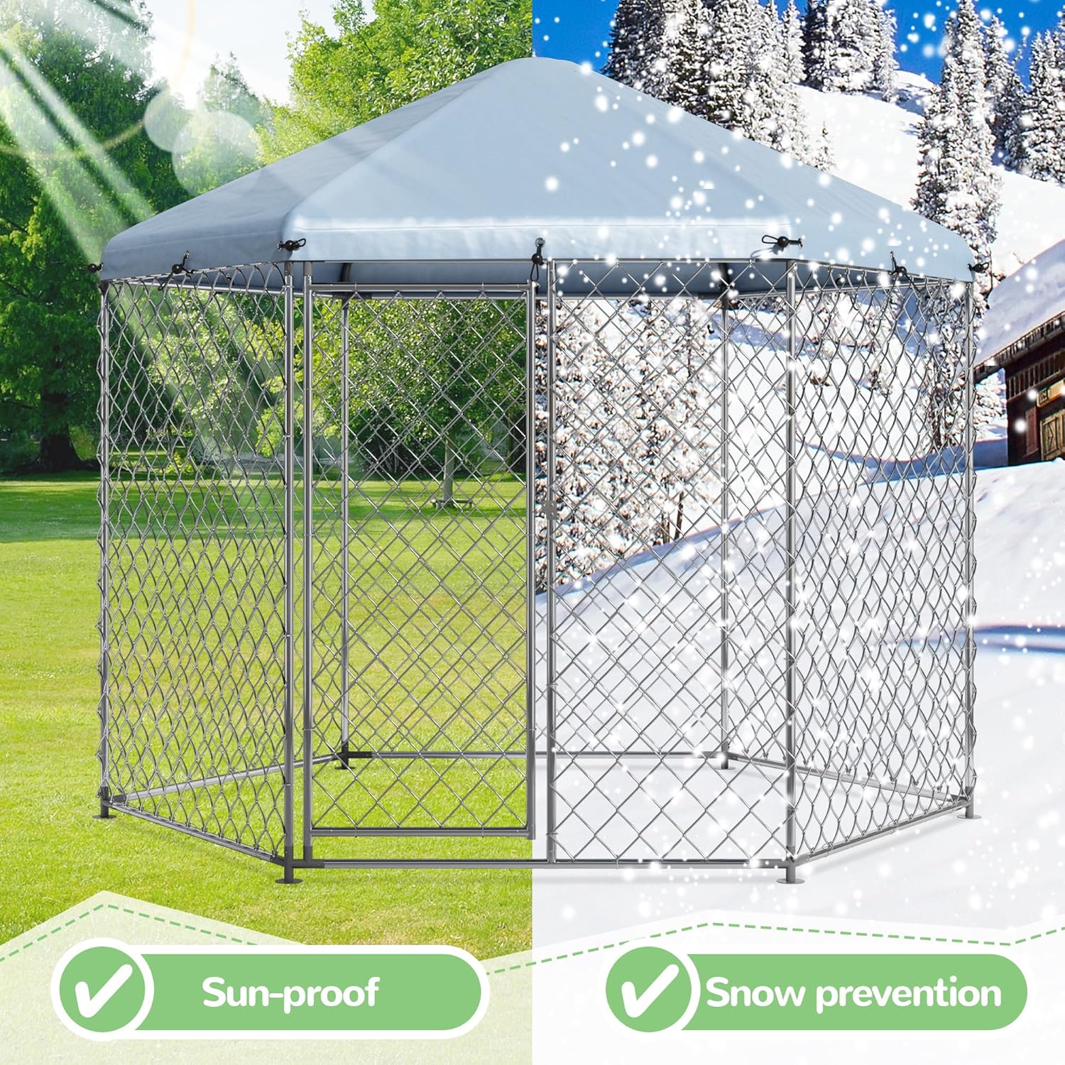 Ultimate Outdoor Dog Kennel: Review of the Heavy Duty Metal Pen for Large Dogs