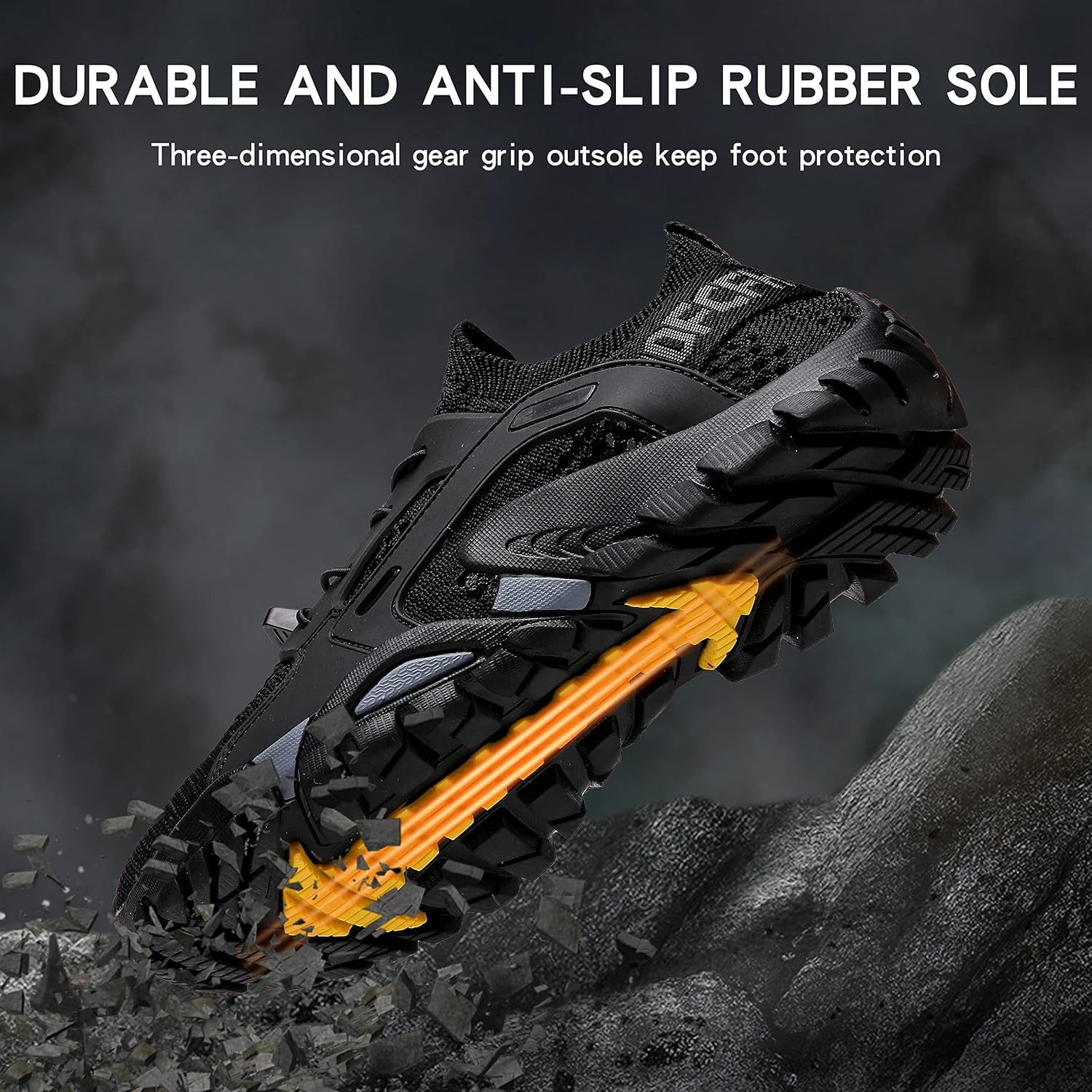 TANGYUGEN Water Shoes Mens Womens Hiking Shoes Beach Aqua Shoes Slip Resistant Lightweight Breathable Outdoor Walking Jogging Travel Trail Trekking Climbing Shoes - Image 6