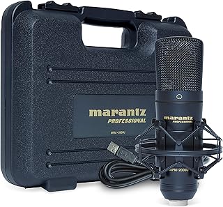 Marantz Professional MPM-2000U - USB Condenser Microphone for Computer Recording, Podcasting and Gaming - Shockmount, USB ...