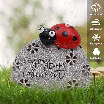 オーナメント ソーラーパネル てんとう虫 オブジェ 屋外 屋内 置物 庭飾り Amazon.co.jp: TERESA'S COLLECTIONS てんとう虫の庭の装飾 ソーラー