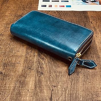 Amazon | [TAKUMI] ダブルファスナー ブライドルレザー ラウンド