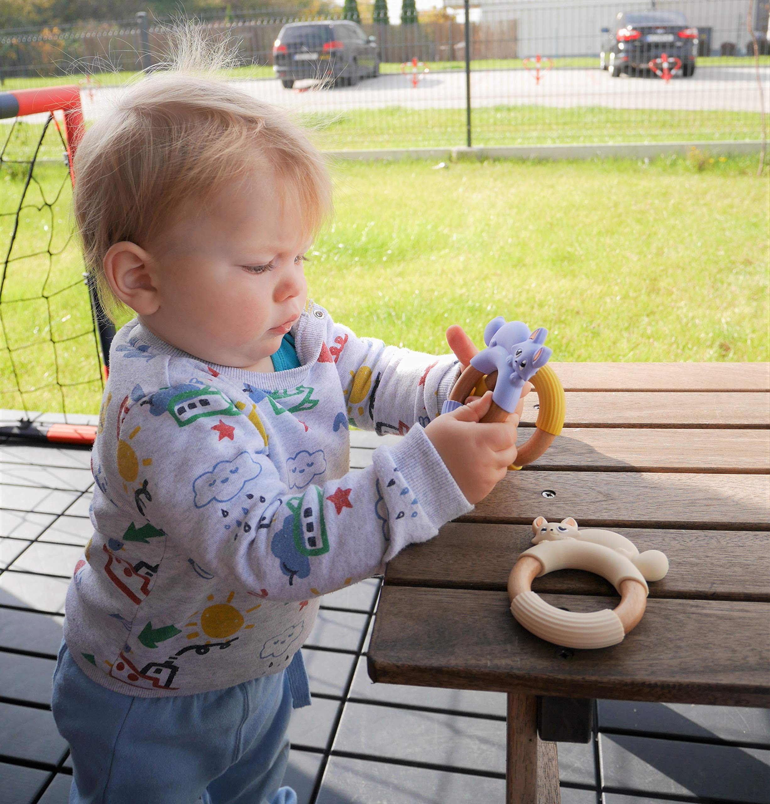 Massaggiagengive Per Bebè A Forma Di Volpe MilkMama – In Legno Di Faggio E Silicone, Privo Di BPA