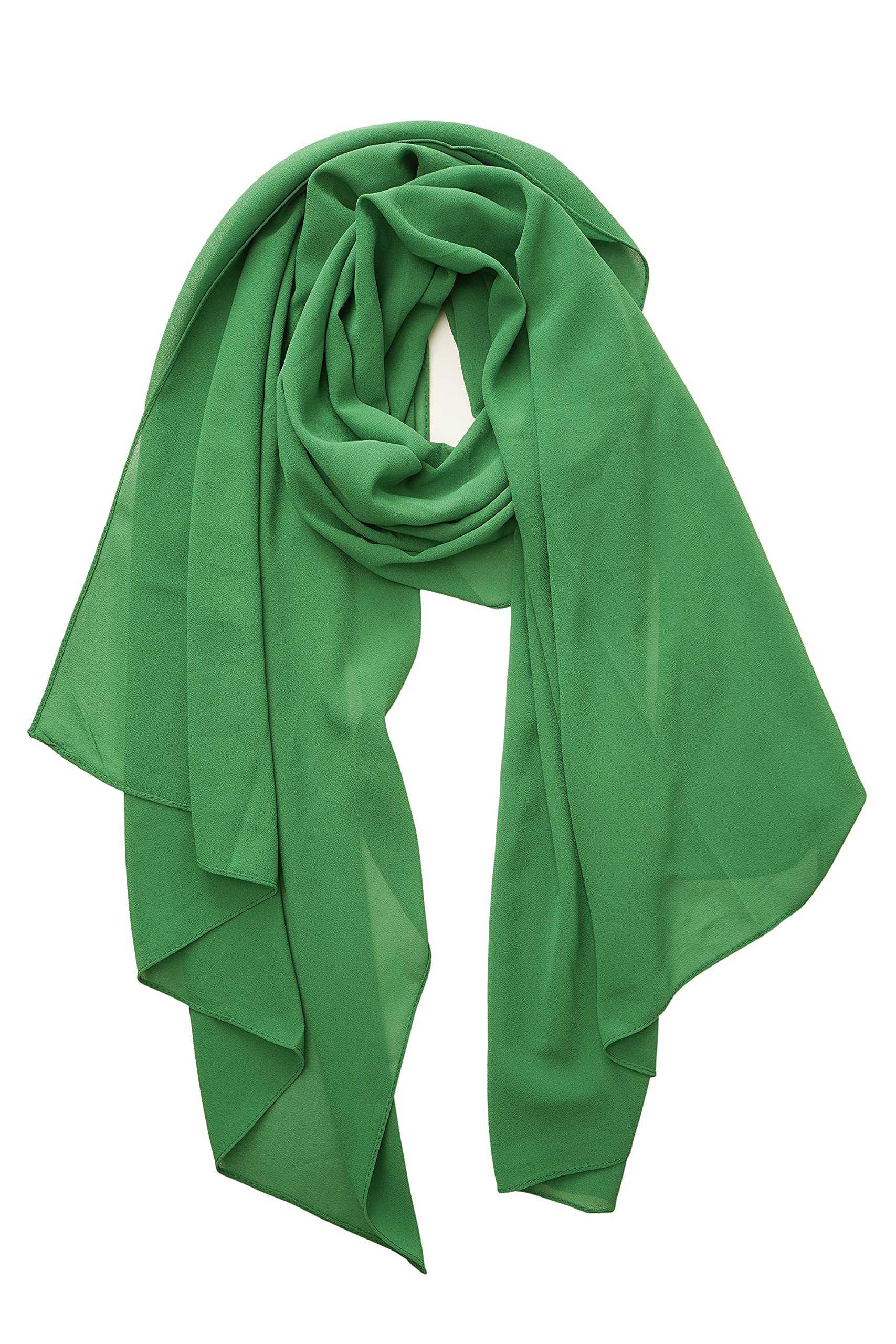 YOUR SMILEYOUR SMILE for Women Lightweight Breathable Solid Color Soft Chiffon Long Fashion Scarves Sun-proof Shawls Wrap