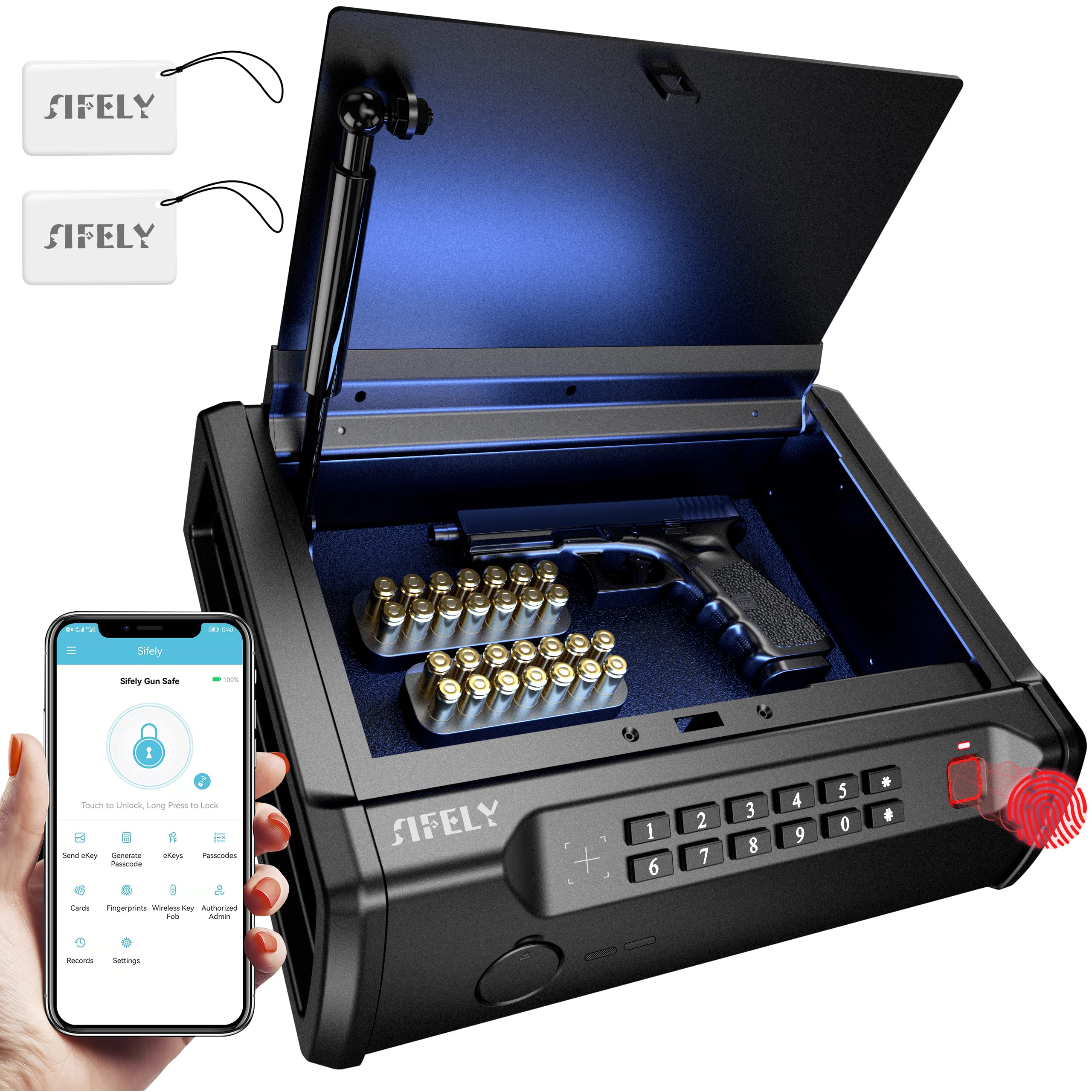 Buy Gun Safe, Pistol Safe, Gun Safes for Pistols, Biometric Pistol Safe