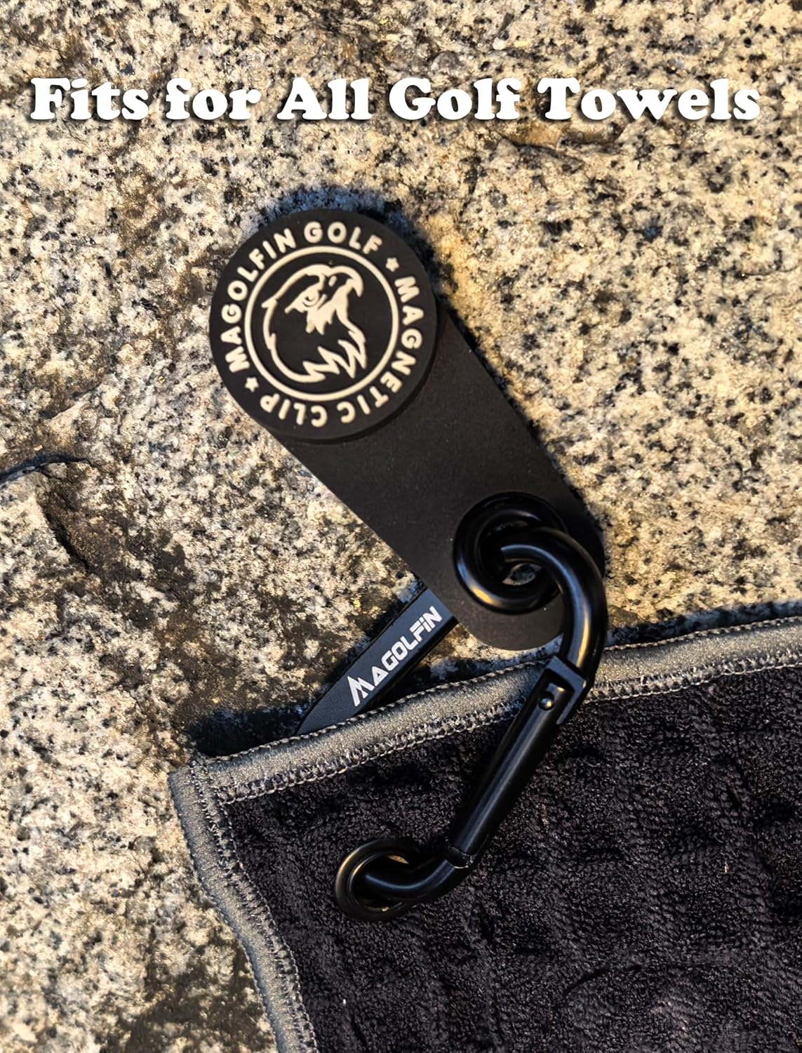 Mangetic Clip for Golf Towels, Powered Magnet with Clip, Removable from Golf Towels, Golf Accessories, Golf Cart Accessories - Image 3