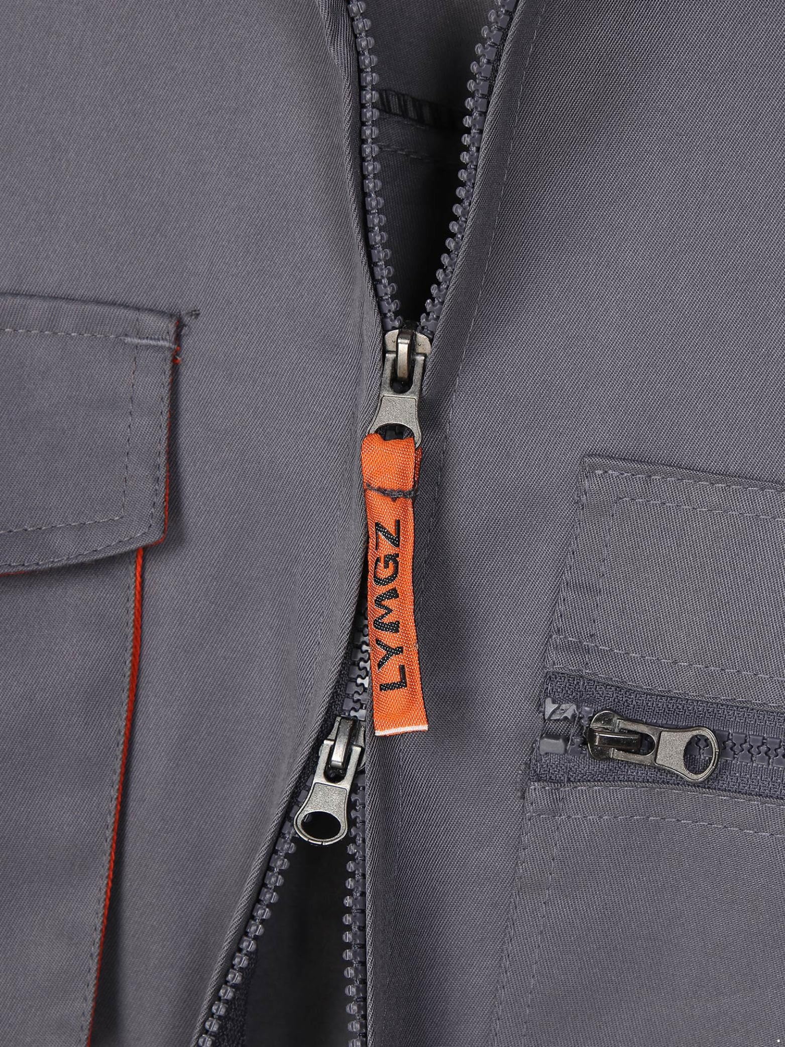 Uomo Tuta da Lavoro Manica Lunga Cerniera Tuta Multitasca Abbigliamento da Lavoro S-4XL