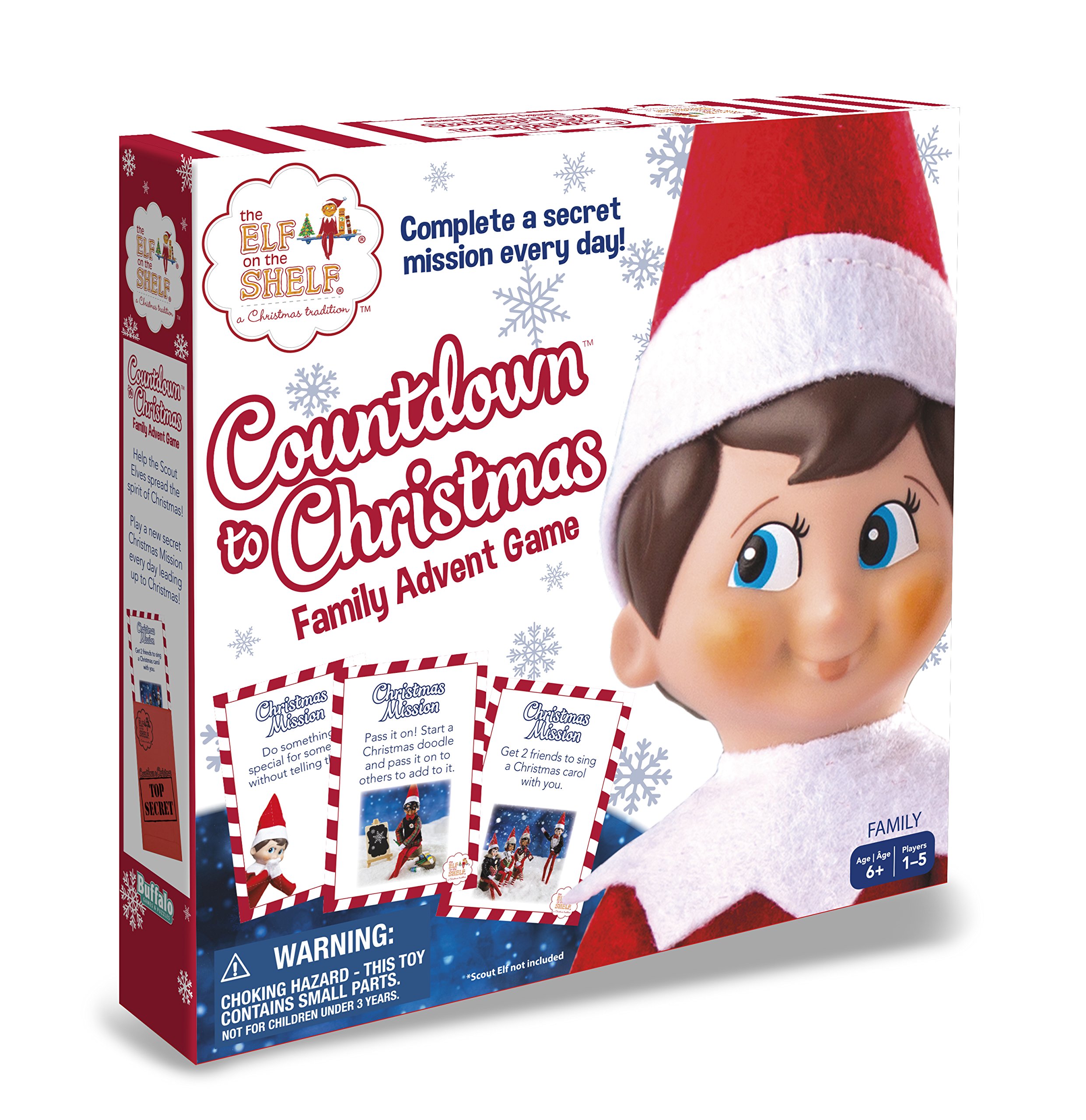 Amazon.com: Buffalo Games - Elf On The Shelf- Countdown To Christmas Family  Advent Game : Home & Kitchen