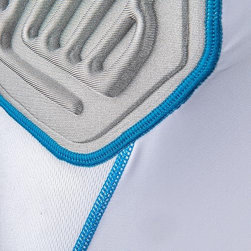 Miniatura 7 de CHAMPRO Camiseta de compresión de fútbol juvenil Bull Rush con sistema de amortiguación integrado