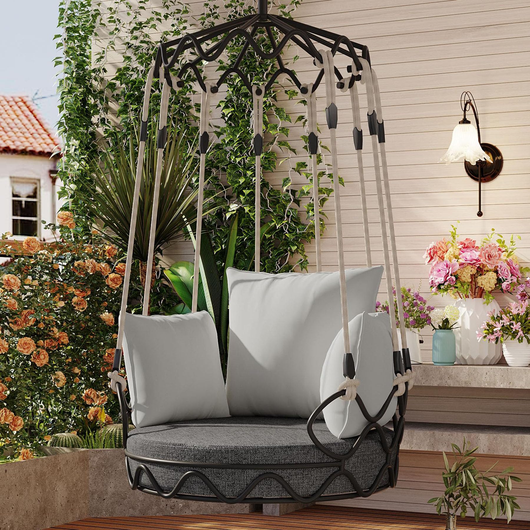 Outdoor Swing Chair Without Stand Hanging Egg Chair Without Stand ...