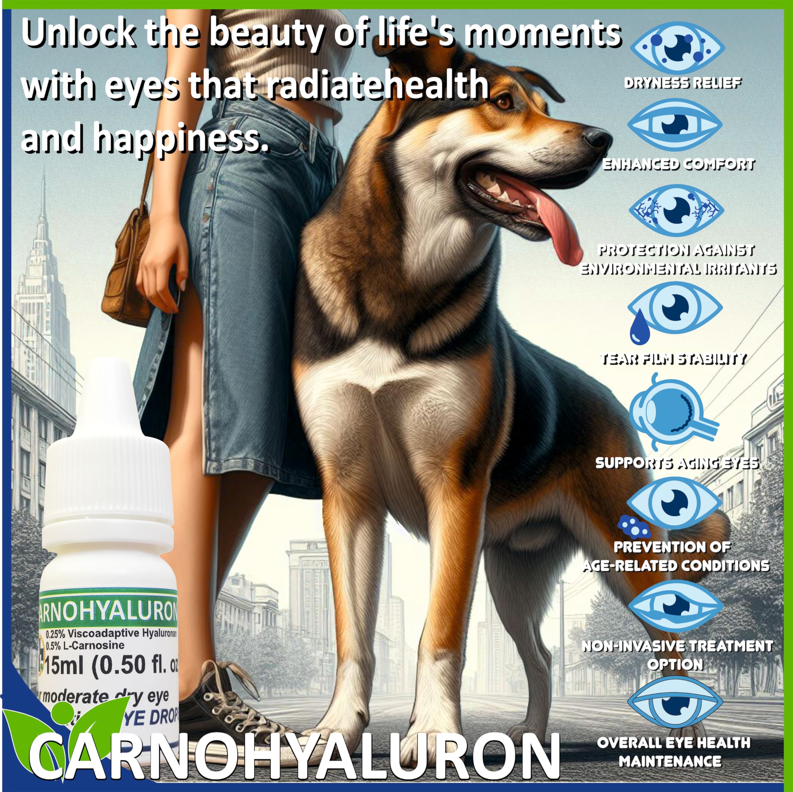 Lubricating Gel Eye Drops 15ml With Hyaluronic Acid 0.25% & L-Carnosine For Pets Cat & Dog Moisturizer Soothes Dryness And Irritation & Itchy, Daily Use To Relieve Dry Eyes Artificial Tears — Amazon image 8