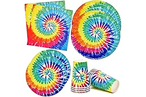 Add Color and Fun to Your Party with Tie Dye Birthday Decorations Supplies Set