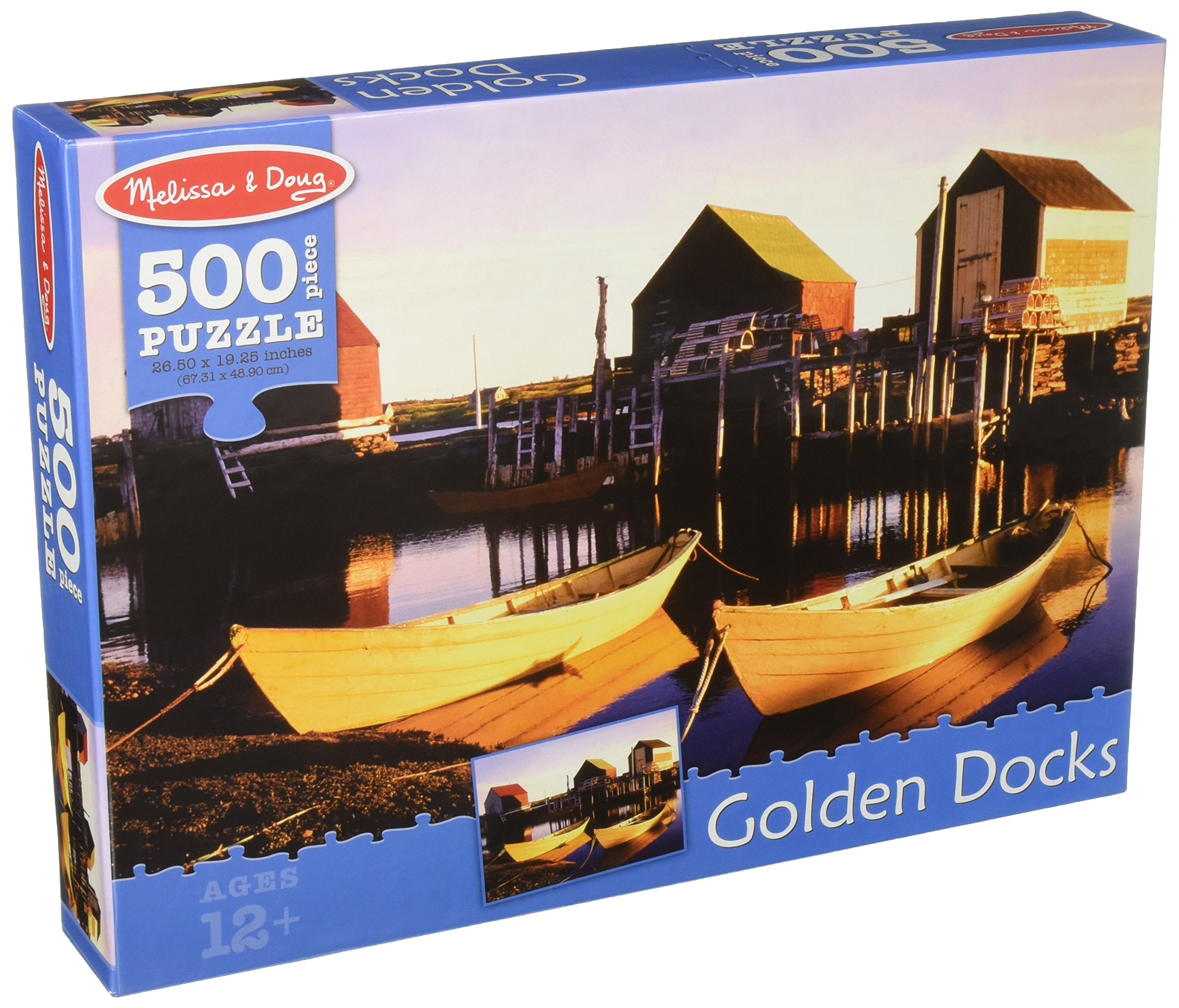 Melissa & Doug Golden Docks Cardboard Jigsaw Puzzle, 500-Piece