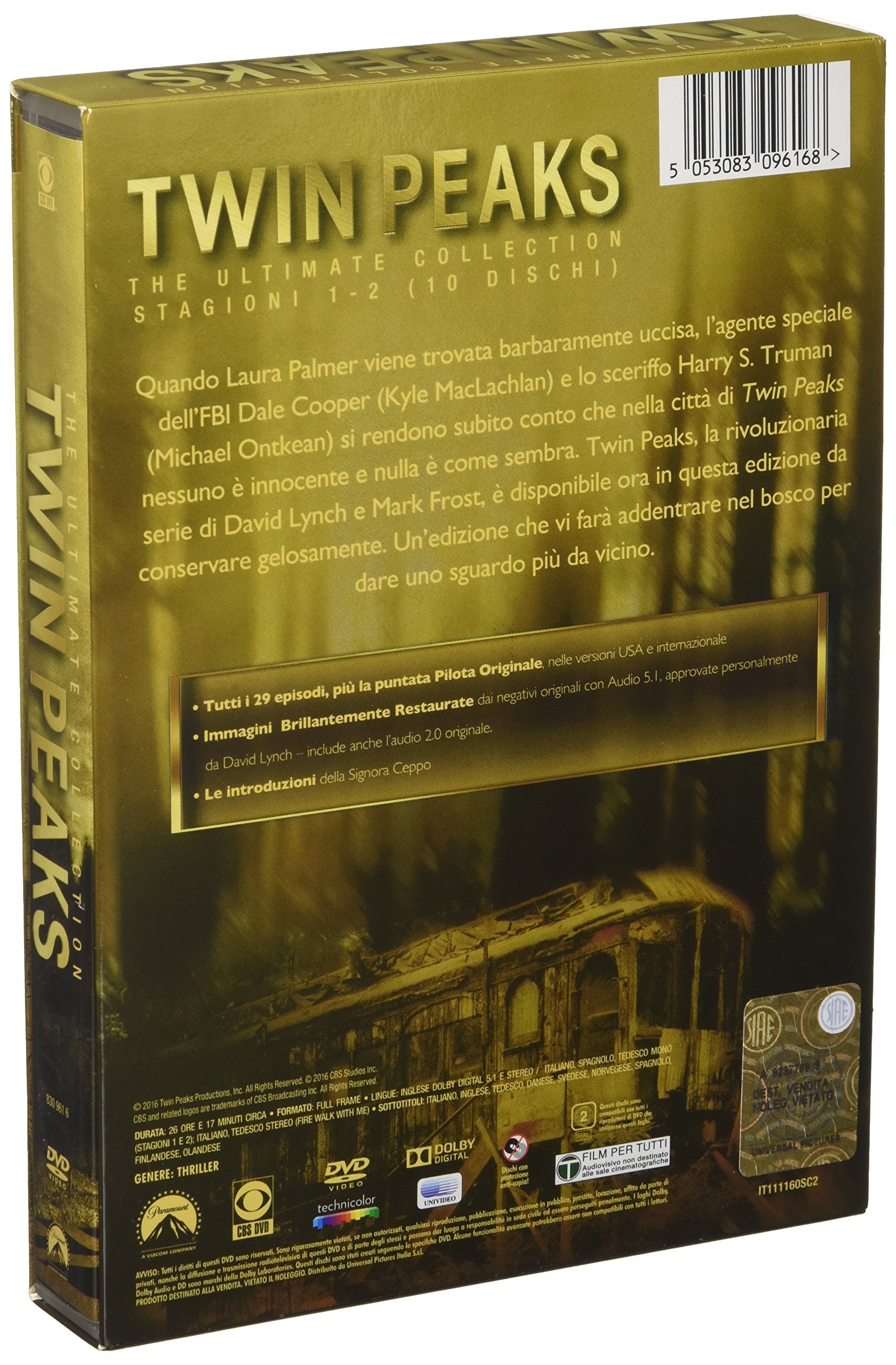 Twin Peaks Stg.1,2 Completa (Box 10 Dvd)