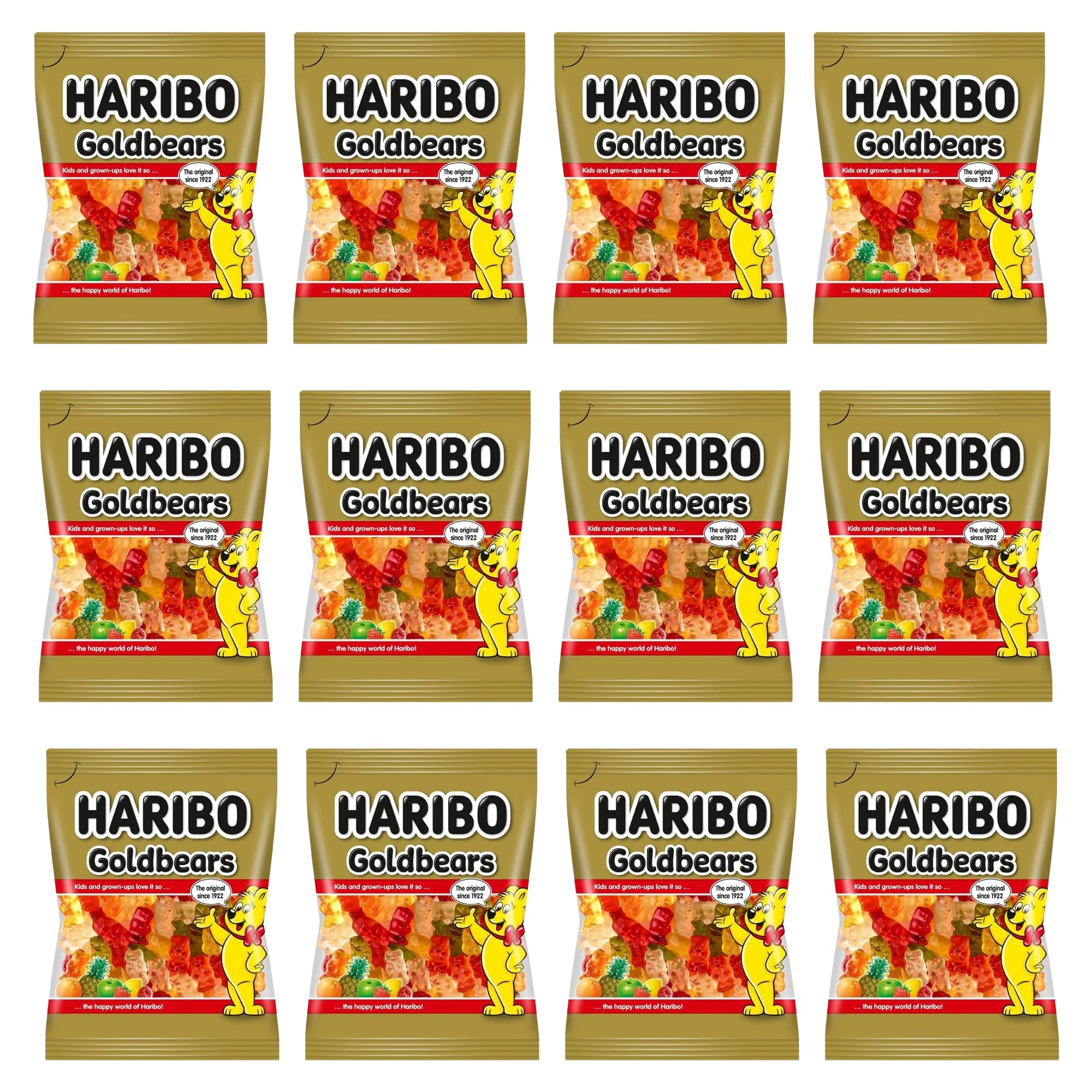 HARIBO Goldbären, 140 g, 12 Stück