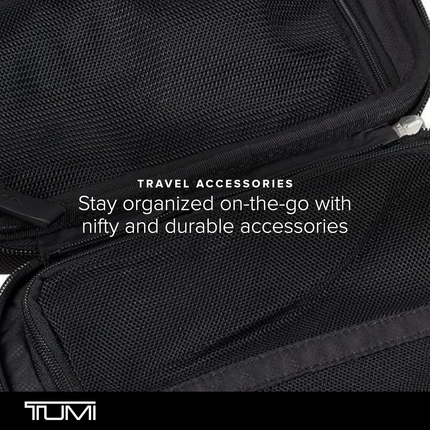 TUMI - Travel Accessory Pouch - Men's and Women's Case Organizer for Cords, Electronics, Cosmetics - Large, Black - Image 6