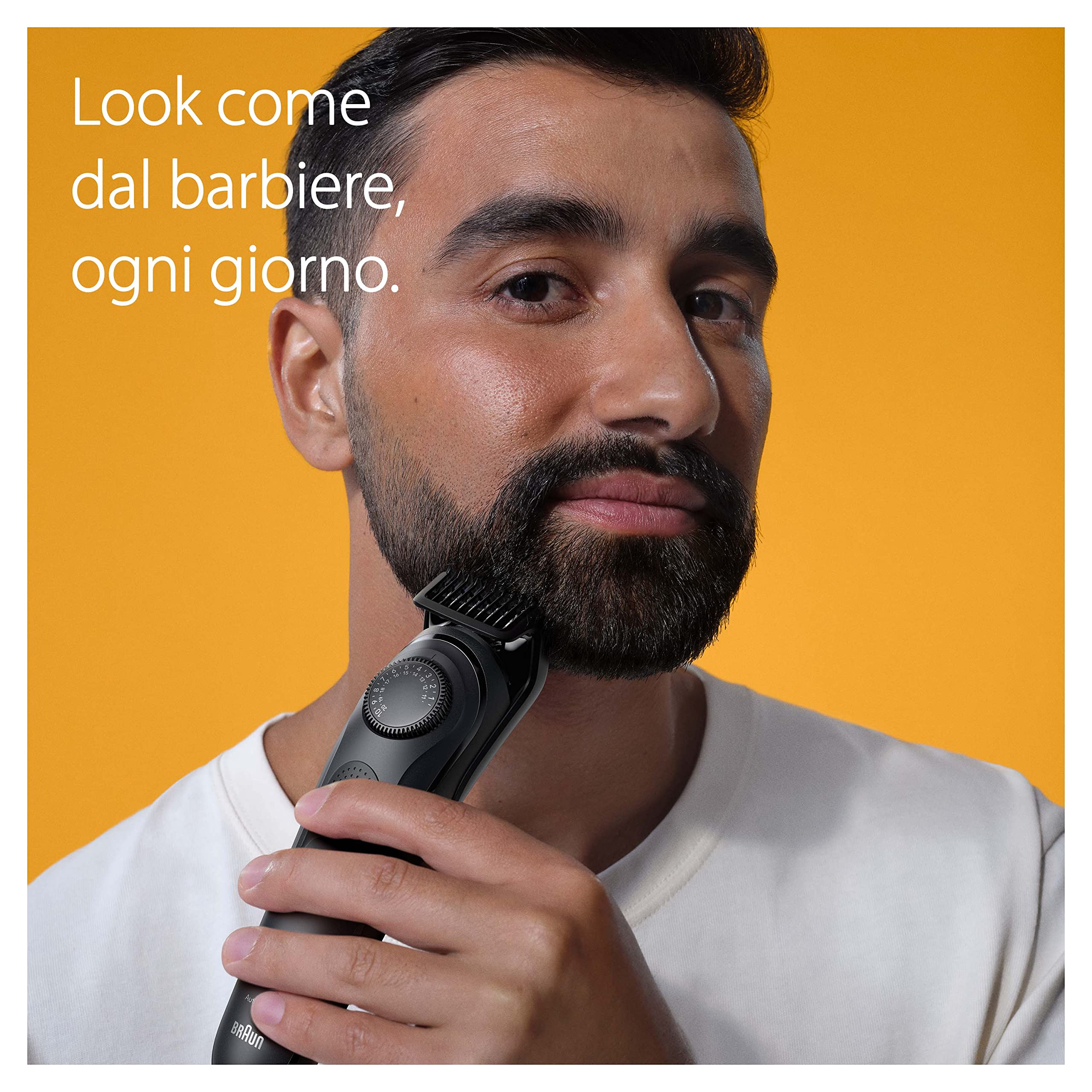 Braun Series 7 RASOIO ELETTRICO BARBA Con lama barba Problade, REGOLABARBA UOMO 40 Lunghezze, Accessori Da Barbiere, Base Di Ricarica, Custodia, BT7440 Nero