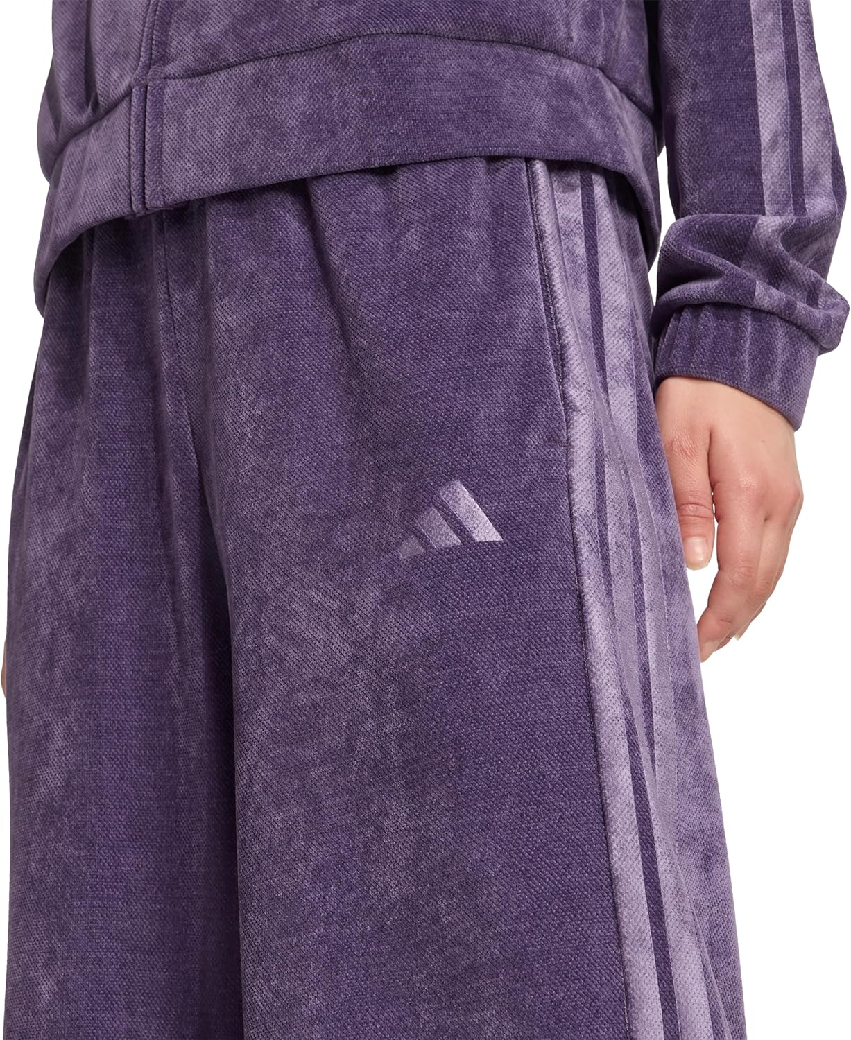 Adidas Womens House of Tiro Velour Open Hem Pants - Image 4