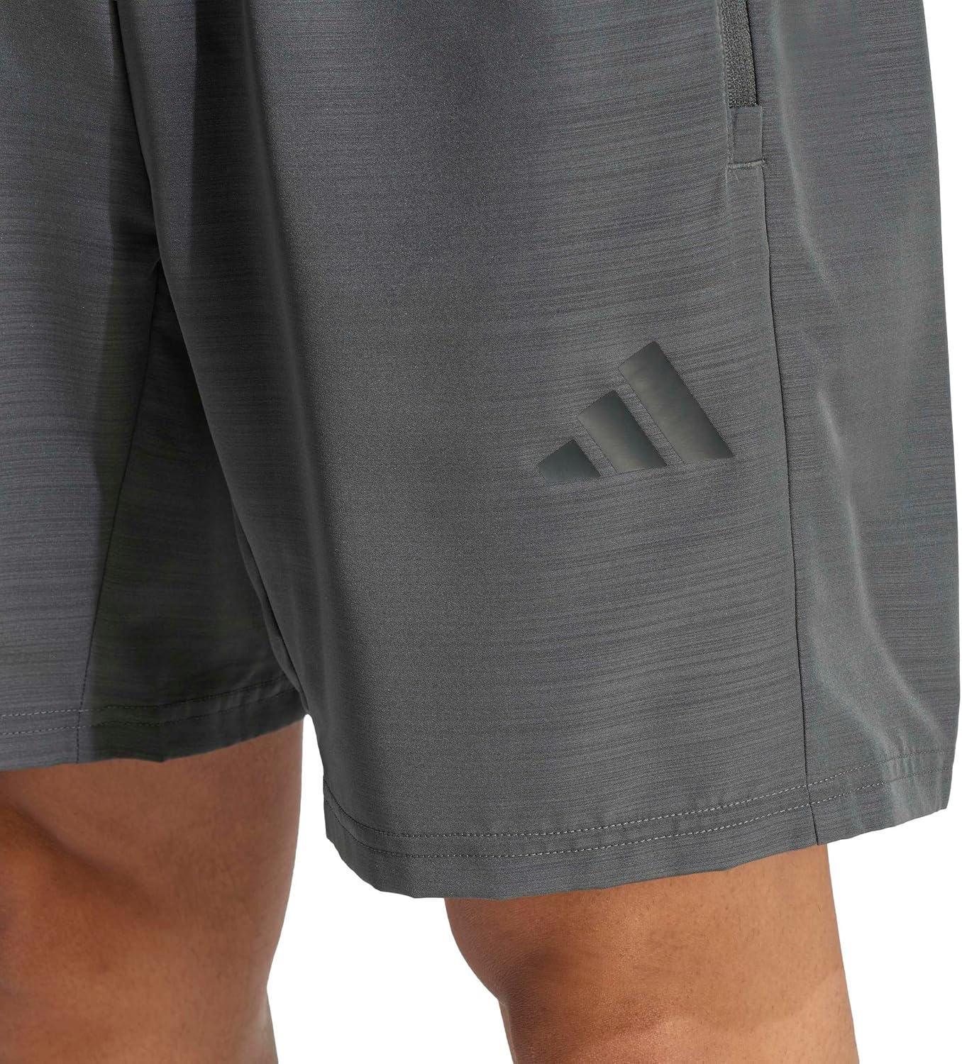 adidas Mens Workout Essentials Basic Melange Woven Short