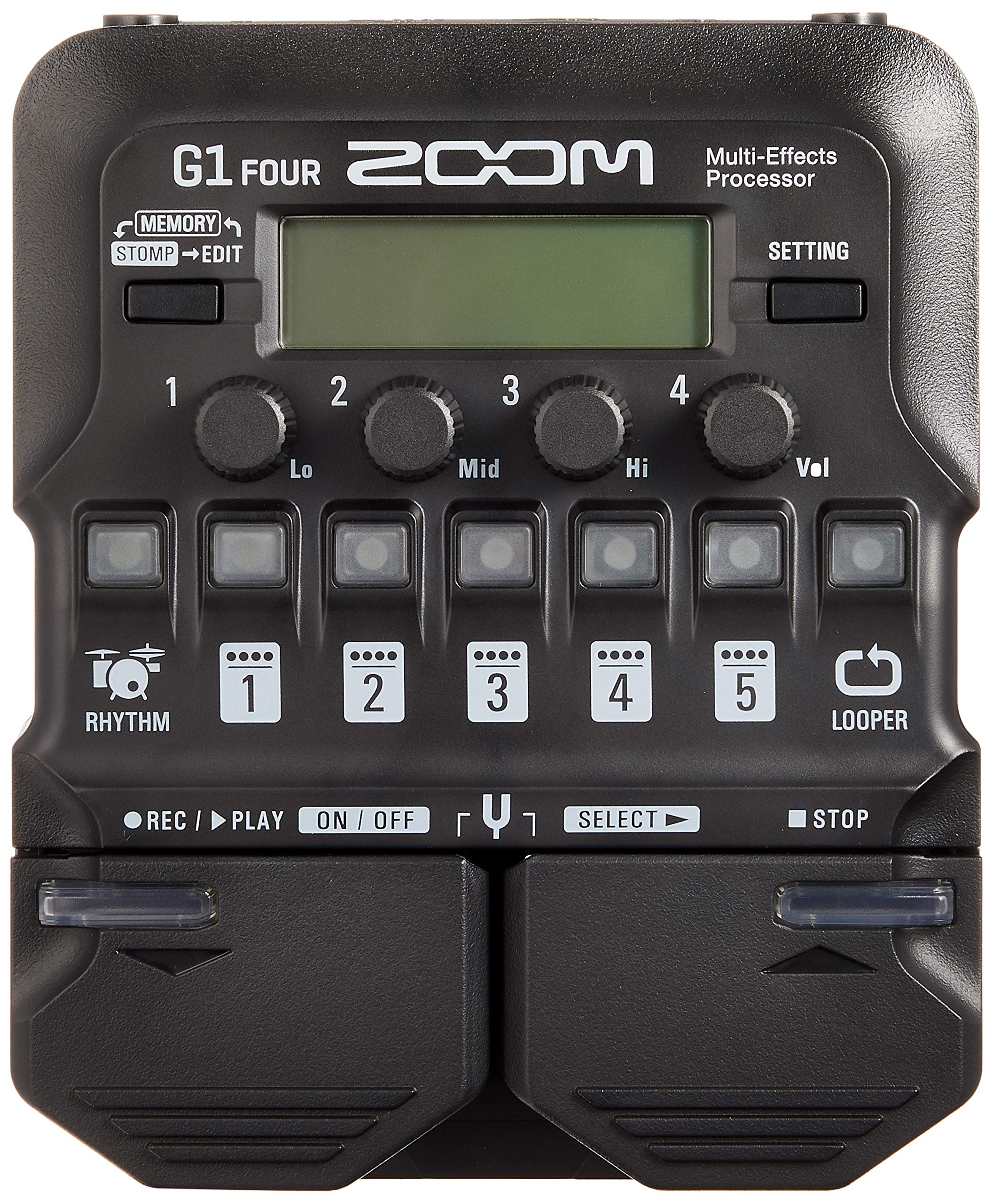 Zoom G1-Four Electric Guitar Multi Effect With AD-16 I Adapter