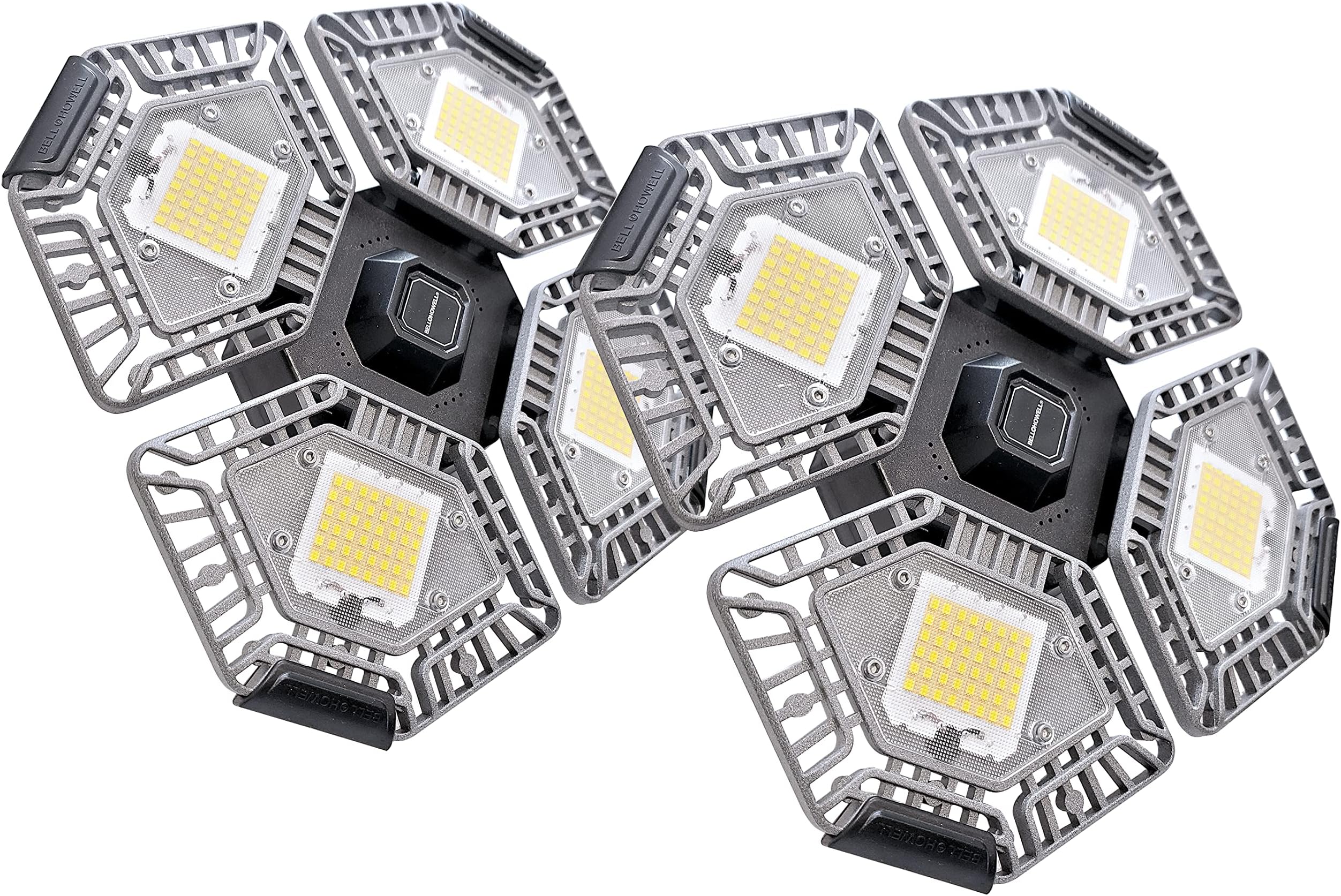 Quadburst ASON TV LED Lighting with 5,500 Lumens S/2, Ultra Bright Lighting with 192 Ultra High-Intensity LED Bulbs and 4 Multi-Directional Panel, Simple Installation and Wireless