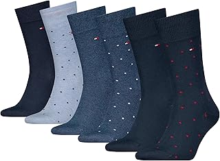 Tommy Hilfiger Men's Dot Classic Socks (Pack of 6)