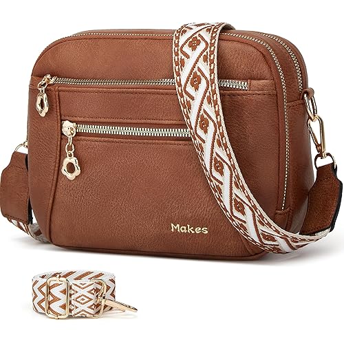Crossbody Purse for Women Small Crossbody Bags Trendy Vegan Leather with Adjustable Shoulder Straps Gift for Mother Wife Mom