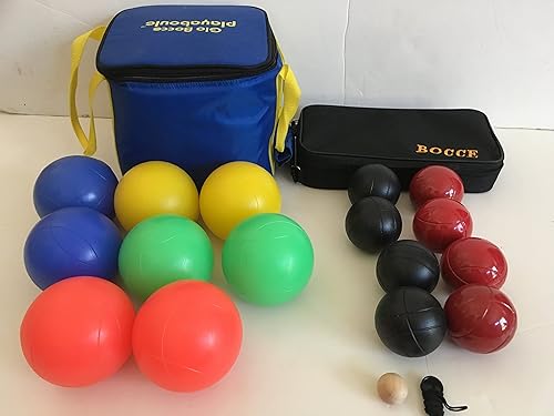 Juego de 8 bolas de metal que brillan en la oscuridad y 2.874 in con 4 bolas negras y 4 rojas y bolsa negra