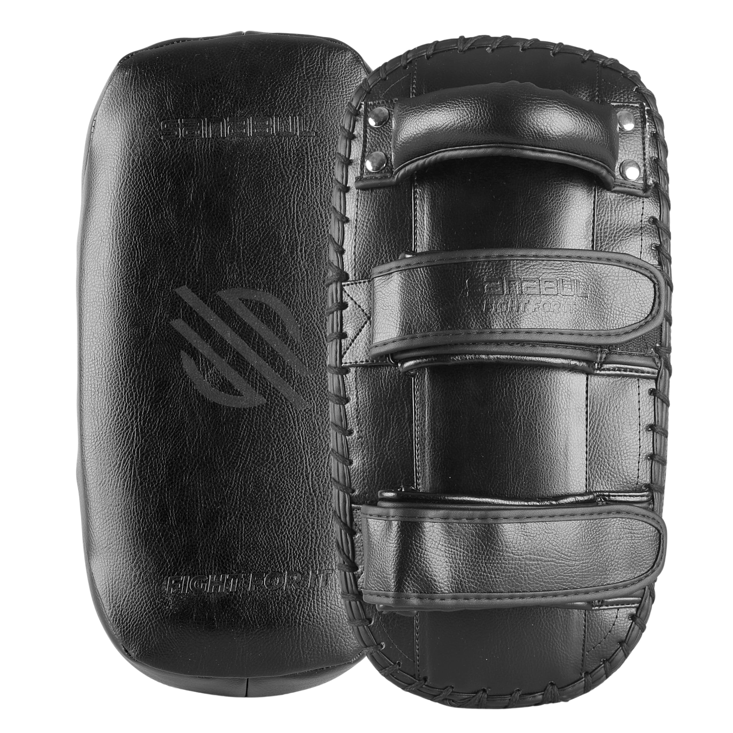 Sanabul Upgraded Battle Forged Kickboxing Muay Thai Pads 2pcs Muay Thai Striking Coaching Gear Martial Arts Training Kick Pads 1 Pair