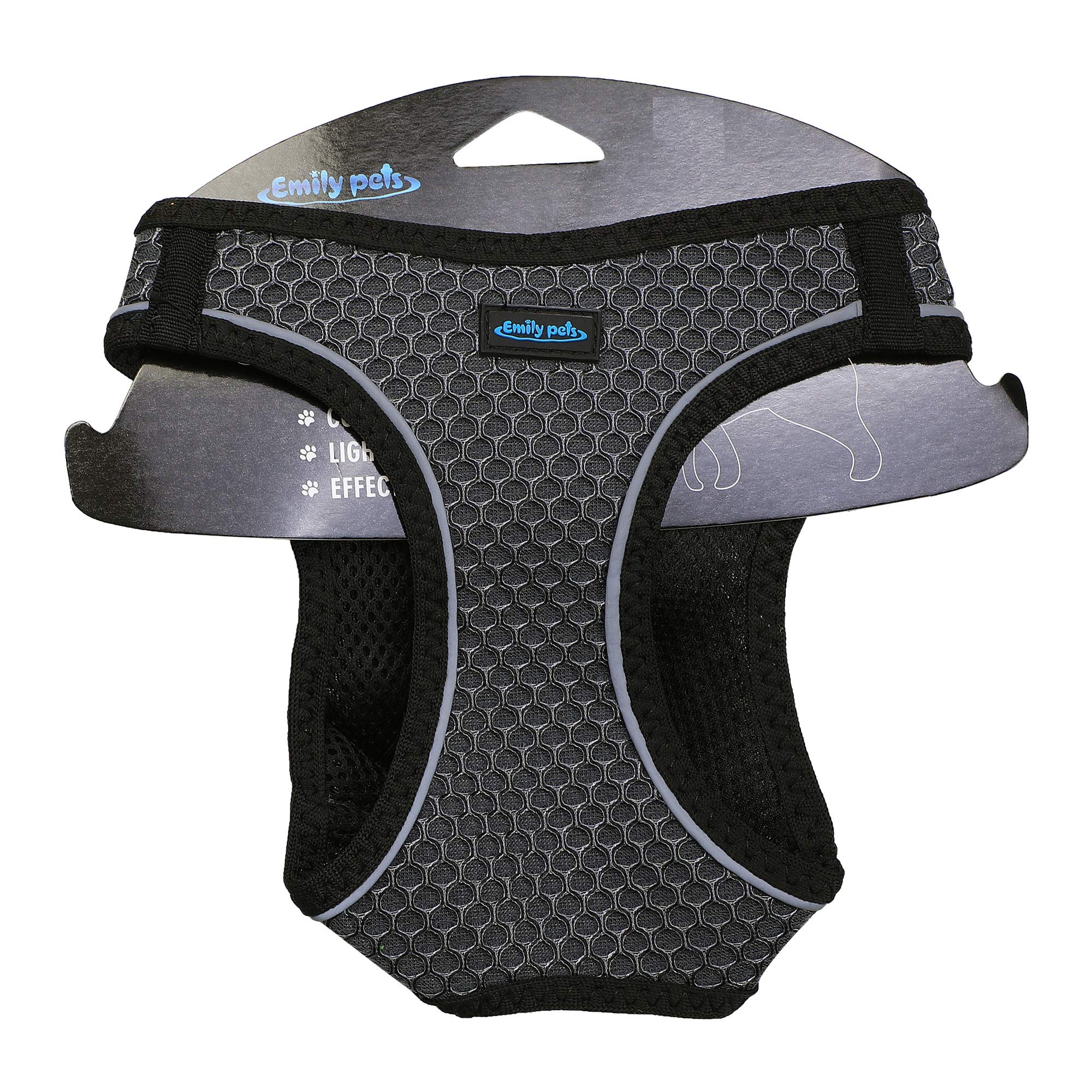 Emily Pets Mesh Dog Harness, Step in Adjustable Harness for Small and Medium Dogs (Medium, Grey) (B0865GF4CW) Amazon Price History, Amazon Price Tracker