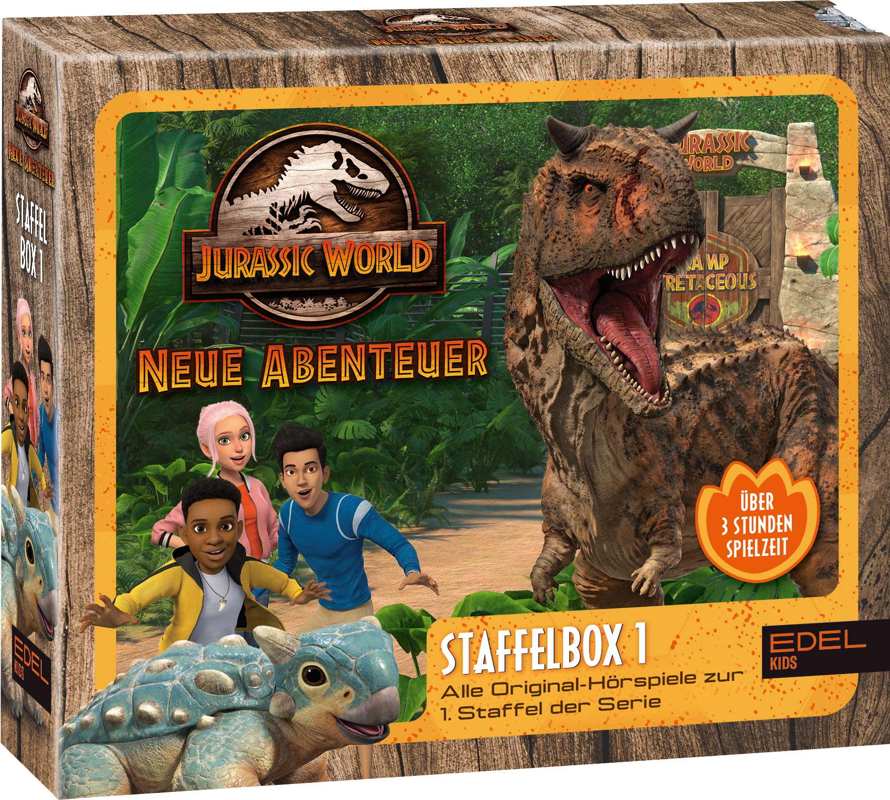 Jurassic World – Neue Abenteuer: Original-Hörspiele der 1. Staffel (Folgen 1–8) – Hörspiel-Staffelbox mit 3 CDs