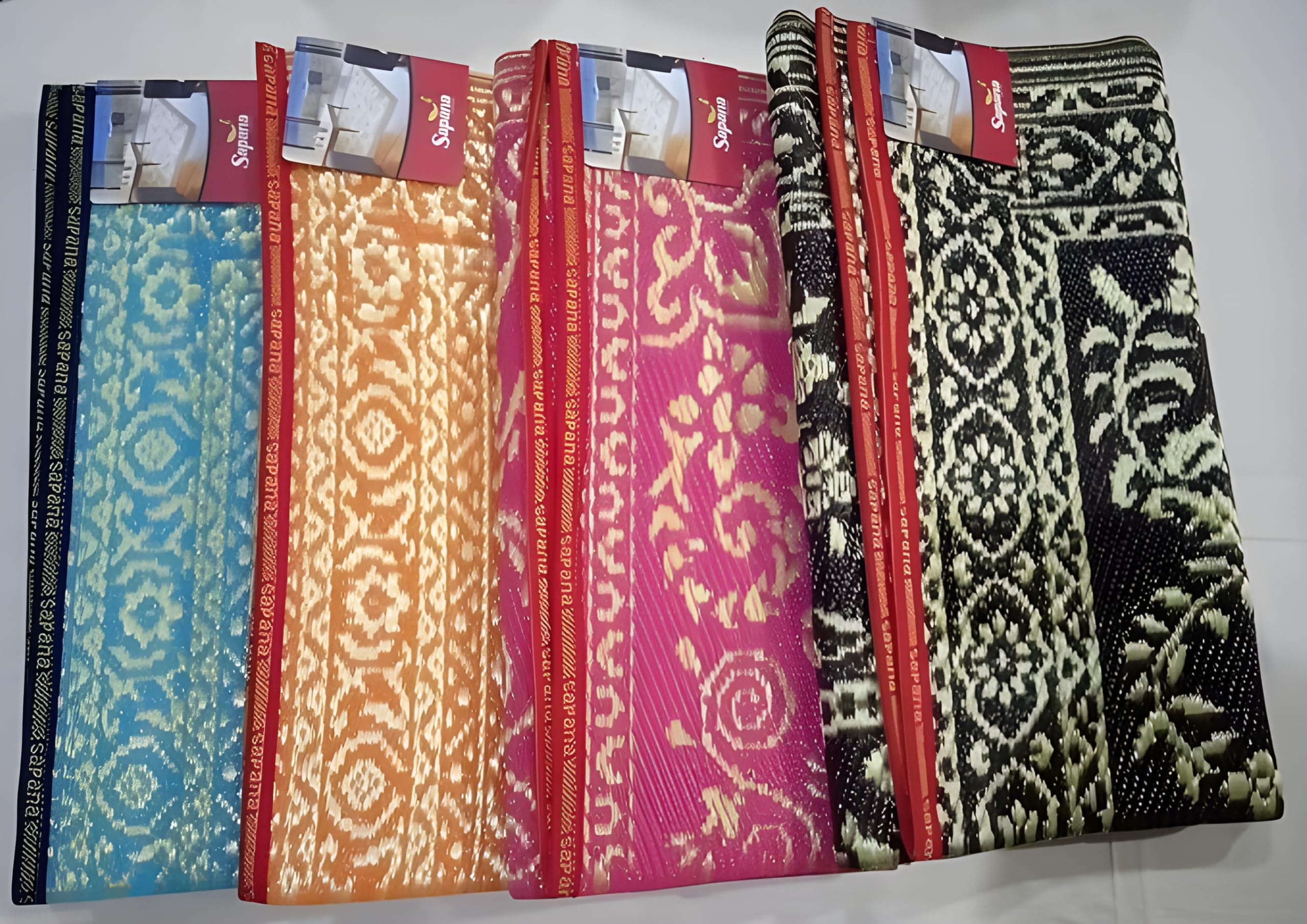 Sapana Polypropylene Mat/Chatai, 2F Premium and Designs, Assorted Colour (Assorted, 4x6) Pack of 1-image-1