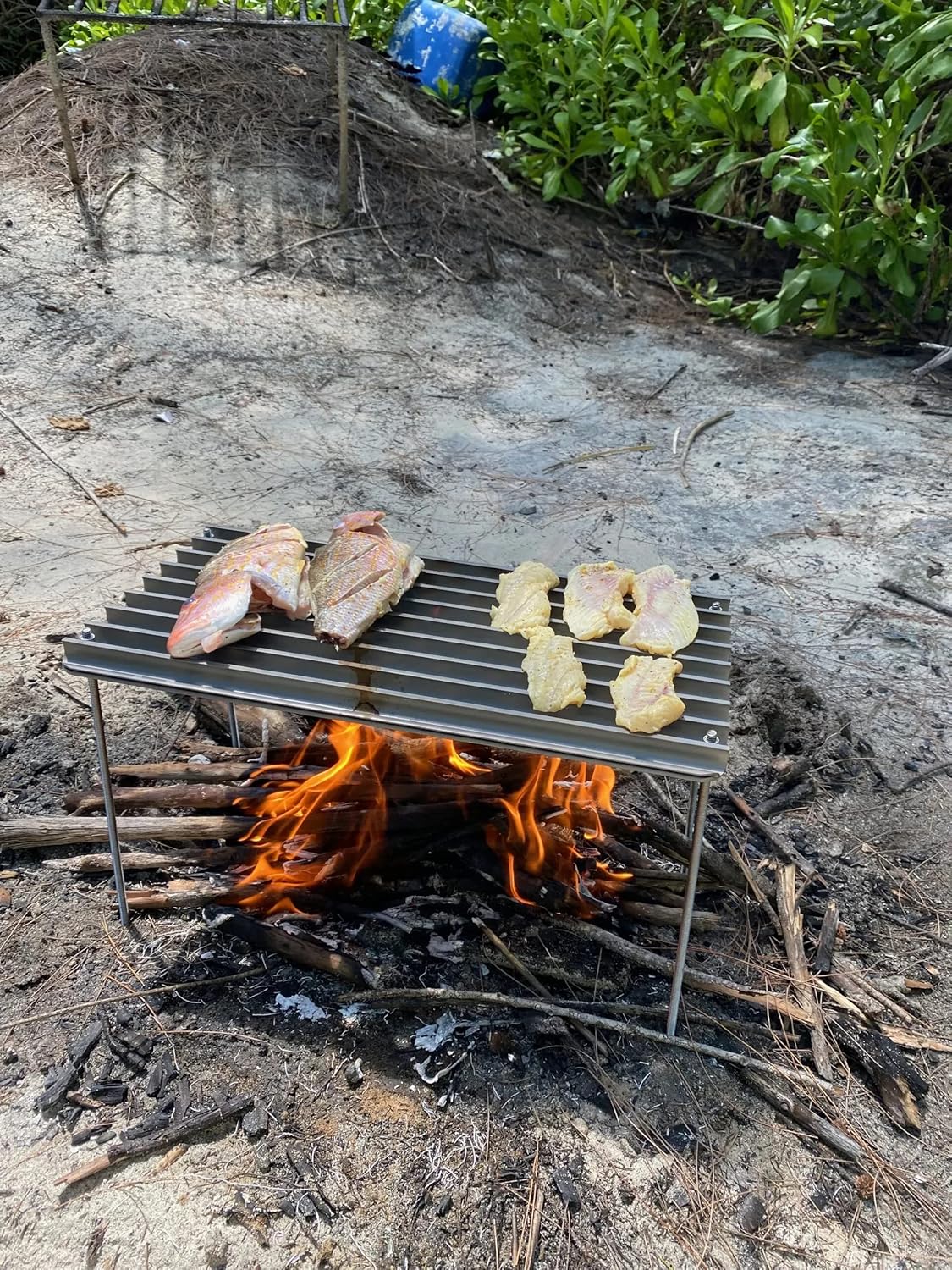 GrillGrate CampGrate - Grill for Camping - Camping Grill - Grill Grates for Camping - Grill Anywhere On the Go