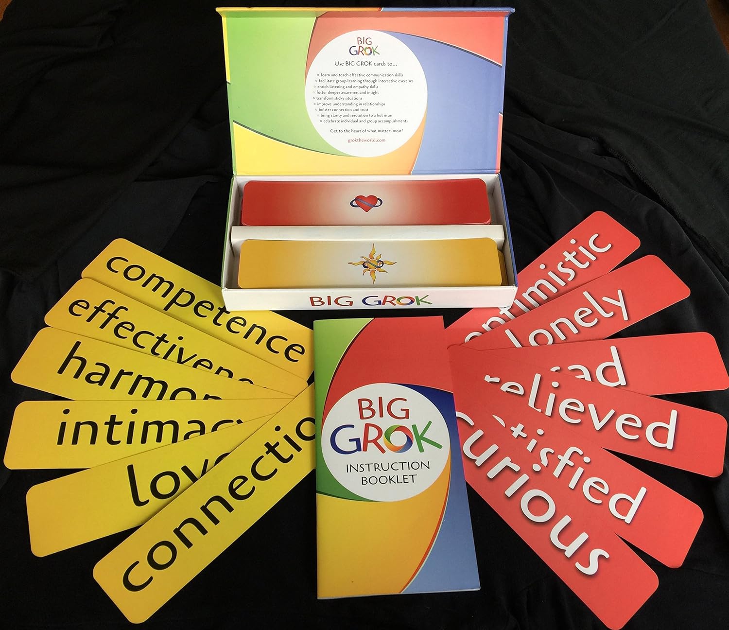GROK Big Conversation Cards for Large Groups – 150 Feelings & Needs Cards + 25 Therapy & Icebreaker Games – Nonviolent Communication (NVC) Tool for Educators, Facilitators & Therapists - Image 3