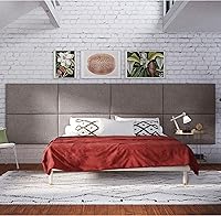 Vista 47 de Jaxx Panelist - Cabecero acolchado moderno, juego de 4 paneles para montar en la pared (cada uno de 11.25 x 38 pulgadas), tamaño King