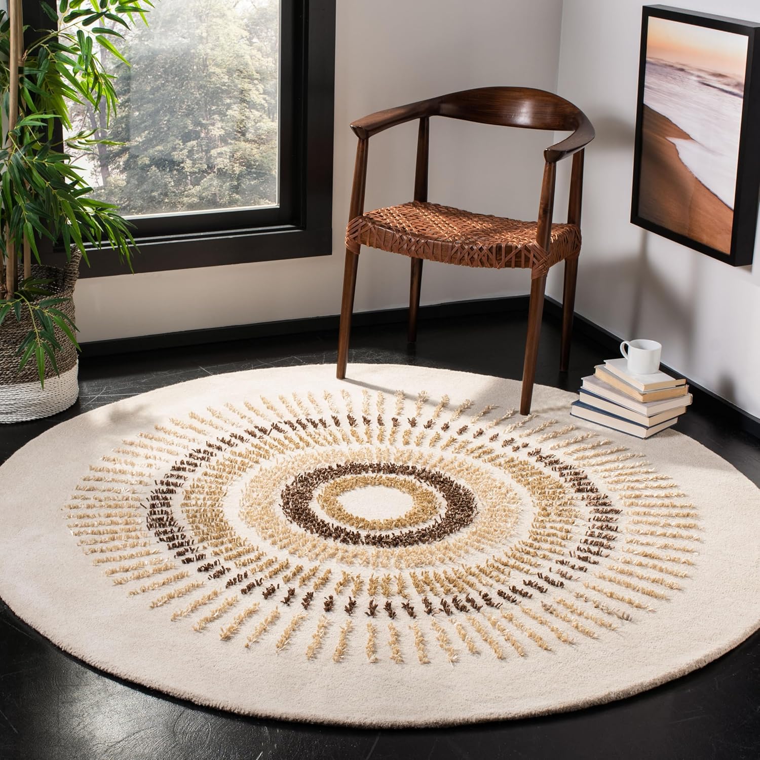 SAFAVIEH Soho Collection Runner Rug - 2'6" x 8', Light Blue & Multi, Handmade Wool, Ideal for High Traffic Areas in Living Room, Bedroom (SOH719C)