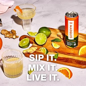 Marquis Energy Drink, Mango Ginger, Sugar-Free, Zero-Calorie, 12 Pack