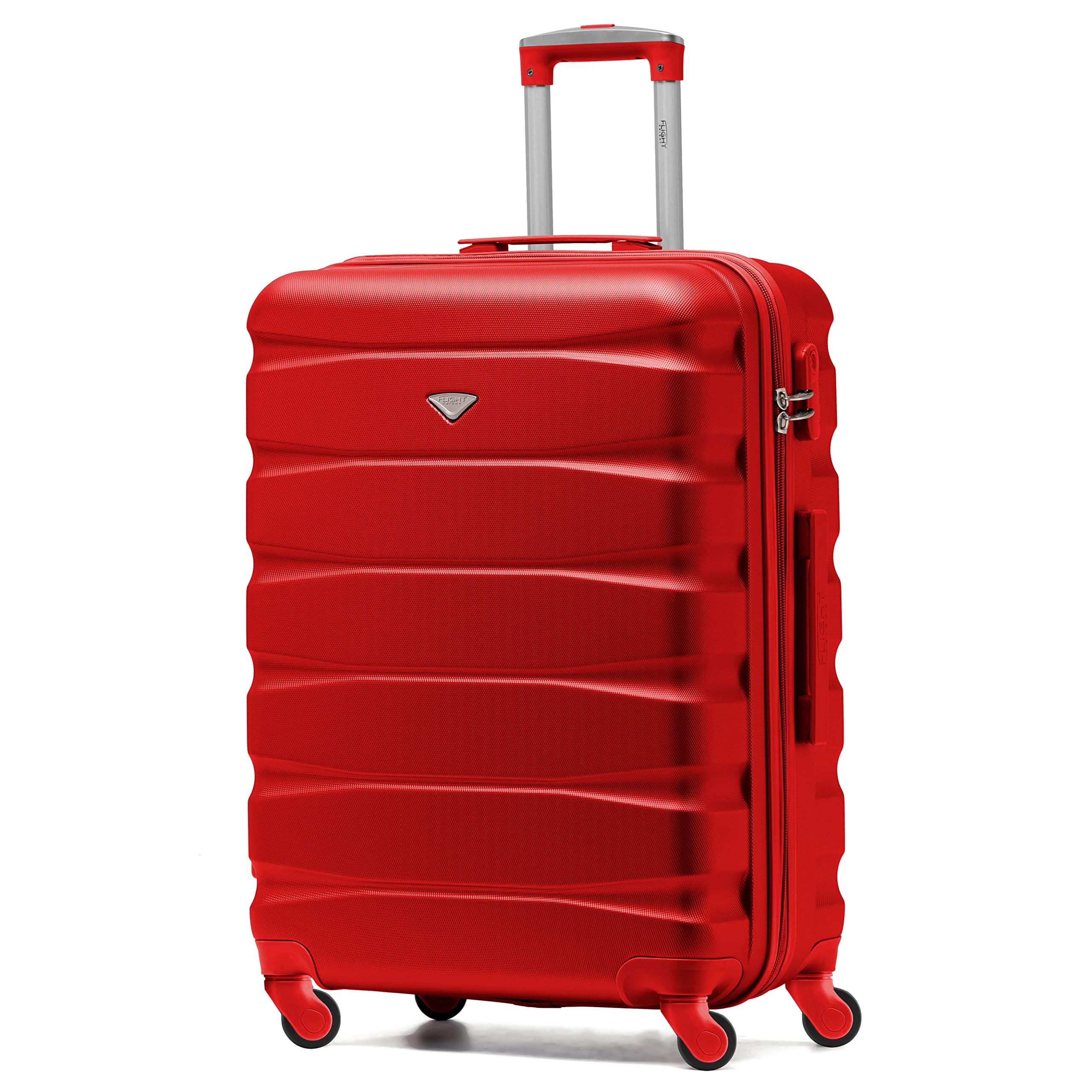 Flight Knight Lightweight 4 Wheel ABS Hard Case Medium Suitcase Approved for Over 100 Airlines Including easyJet, British Airways, Ryanair, Jet2, Emirates & Many More - Check-in Medium Size 25" — view 51