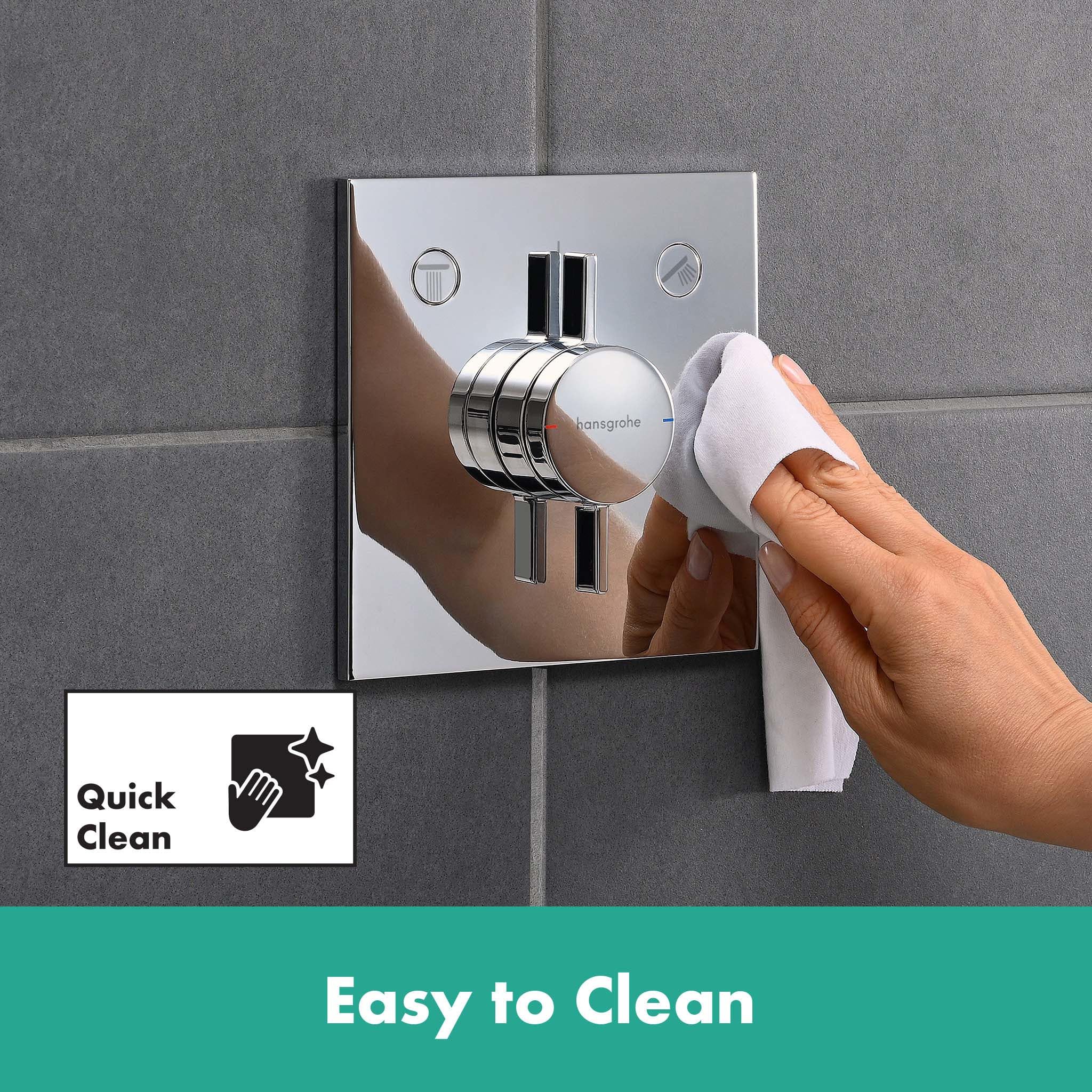 hansgrohe DuoTurn E - Duscharmatur Unterputz für 2 Verbraucher, Mischbatterie Dusche eckig, Einhebelmischer für iBox universal 2, Chrom