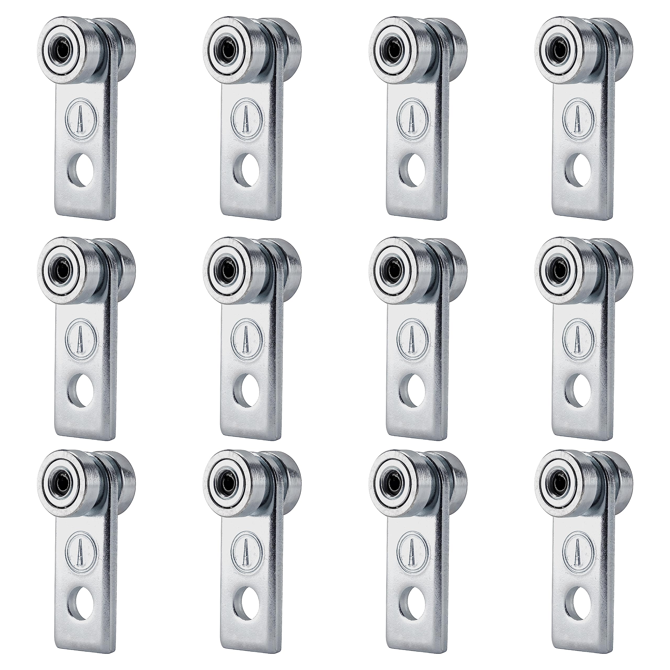 Andustrial Bearing Trolley Assembly Rollers Silver Finish