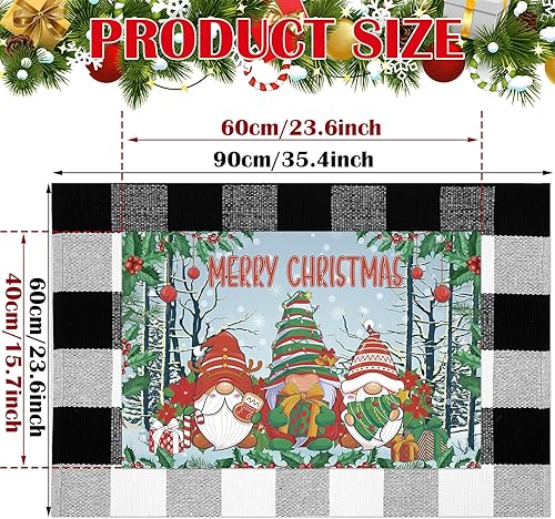 Miniatura 3 de 10 tapetes intercambiables para puerta del 4 de julio, tapete de gnomo de temporada, tapete antideslizante para puerta delantera, para decoración