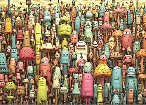 Miniatura 12 de Beach Shop - Rompecabezas de 1000 piezas para adultos, rompecabezas de verano de 1000 piezas con letras en la parte posterior, difícil, difícil,