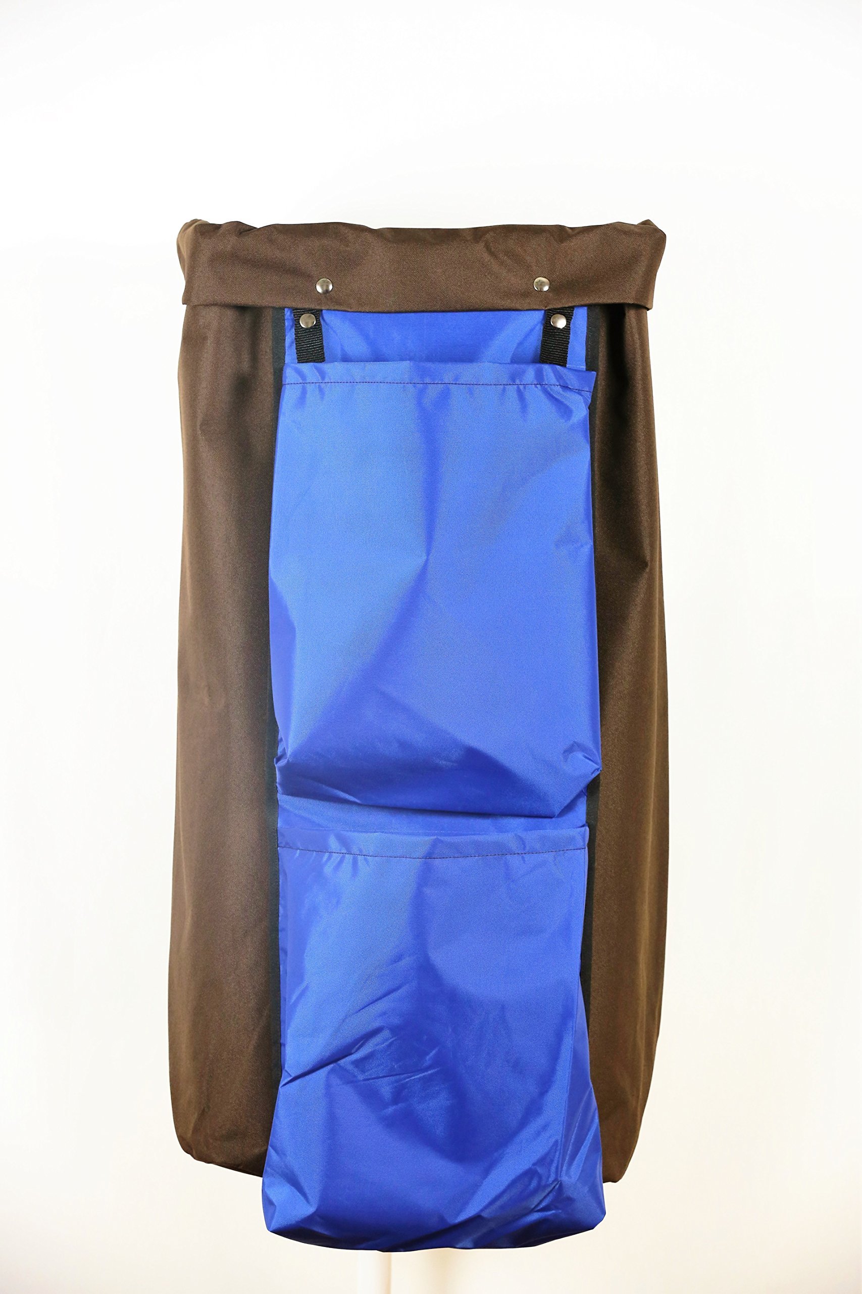 American Supply 2 Pockets Cleaning Cart Recycle Caddy Bag, Blue