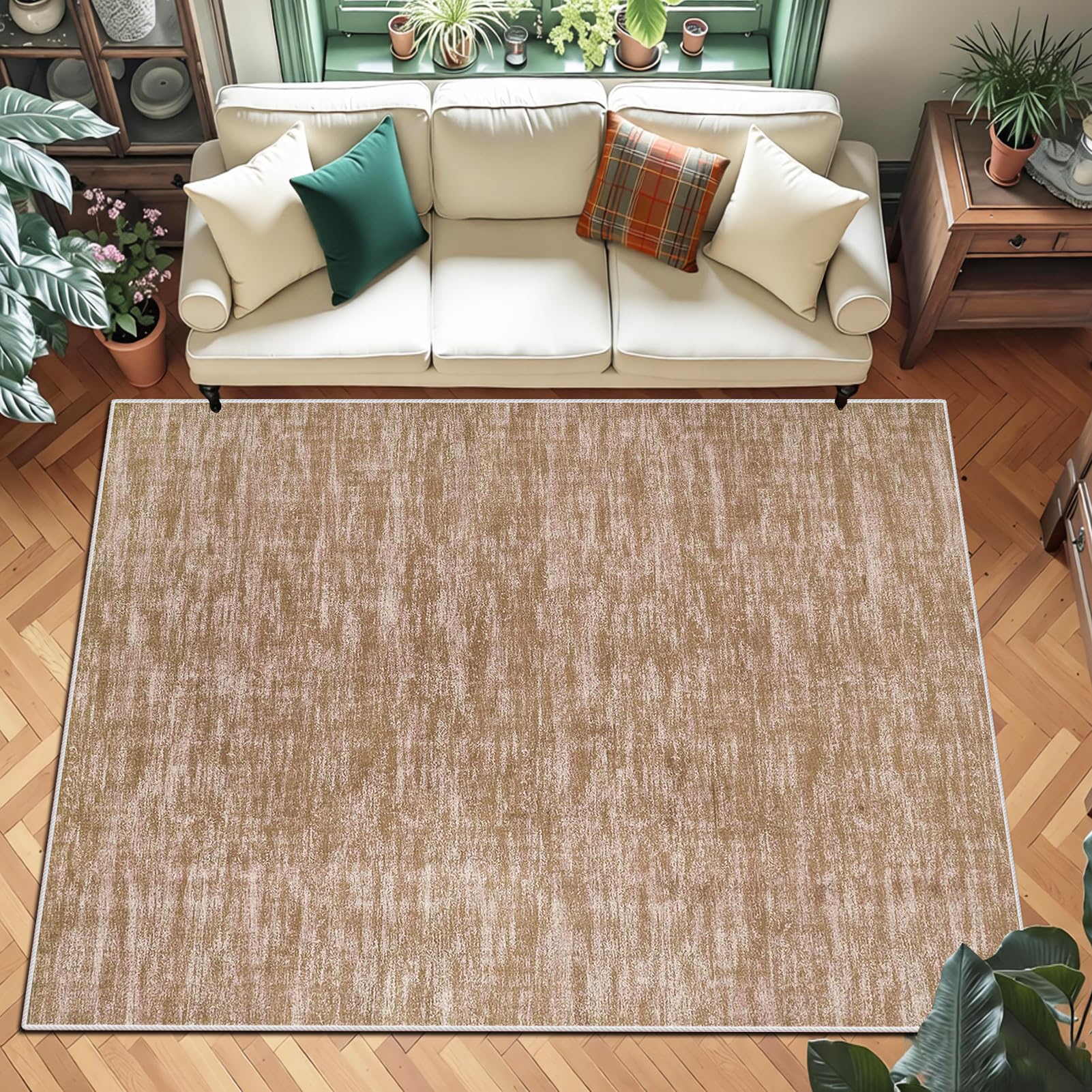 Tapis de salle a manger vintage 60x80 cm lavable et grand tapis de couloir antidérapant