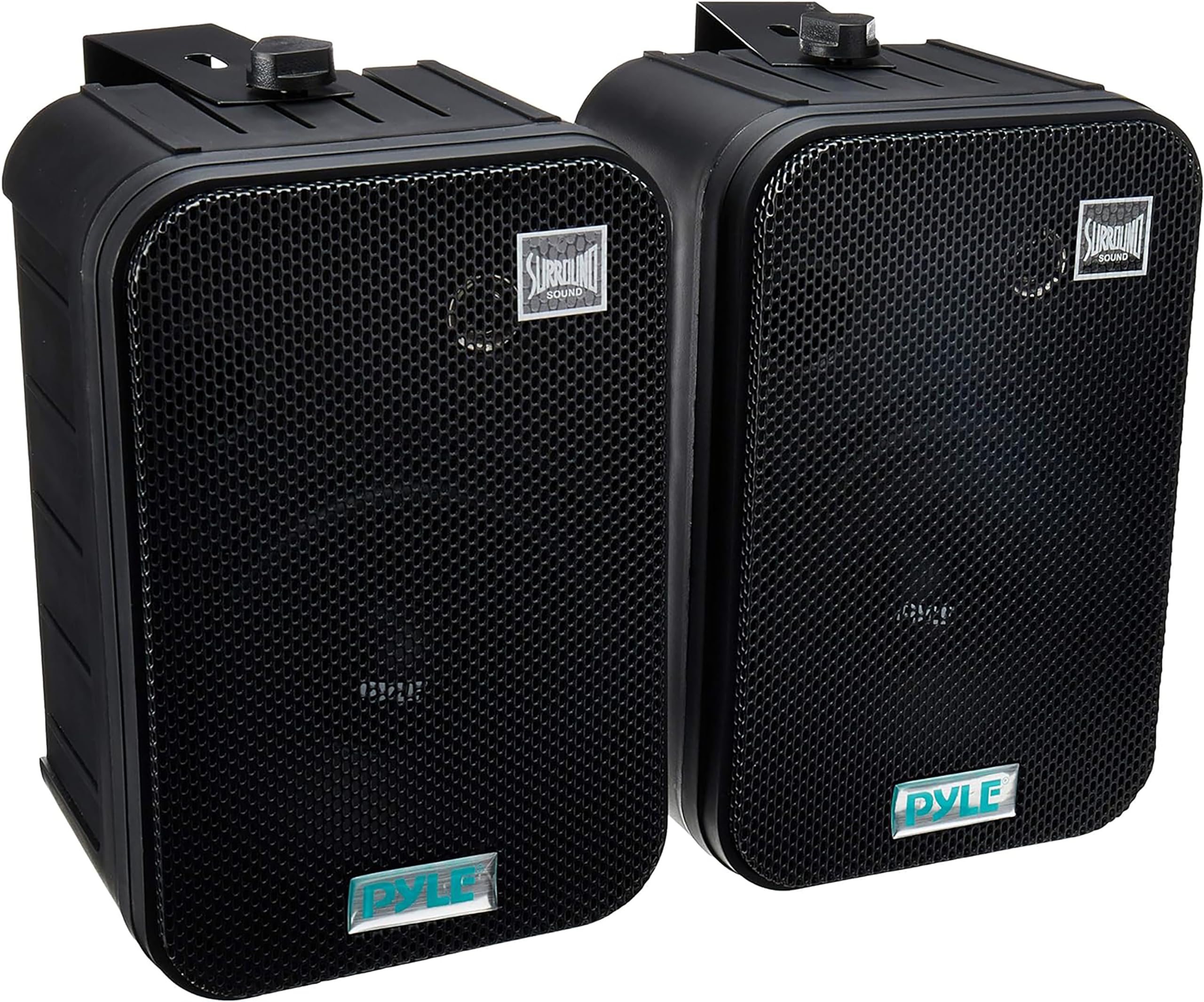 Pyle Home Enceinte d’Extérieur 500W, Paire d’Enceintes Imperméables, Haut Parleur étanche Montée au Mur et Plafond, Montage Universel, Utilisation dans la Piscine, Patio, l'Intérieur