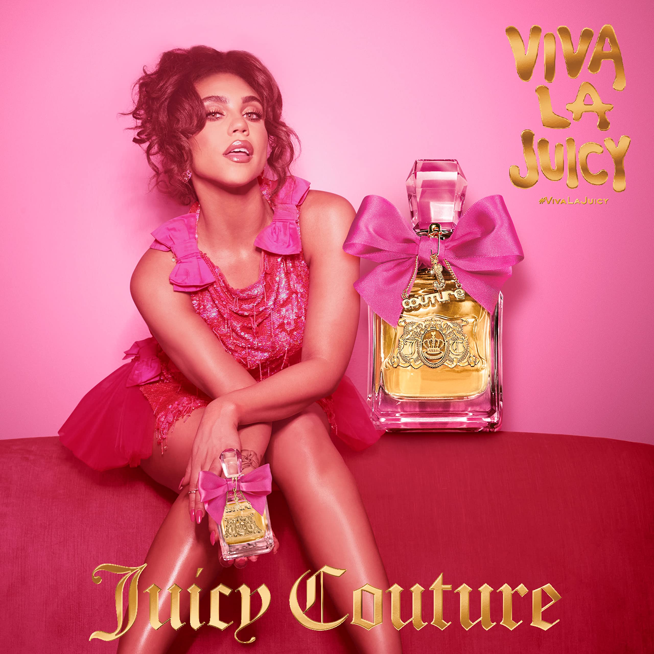 Juicy Couture - Viva La Juicy - Gold Couture - Eau de Parfum pour Femme - Senteur Florale Fruitée & Gourmande - Spray Vaporisateur - Fragrance Sensuelle - Parfum Durable