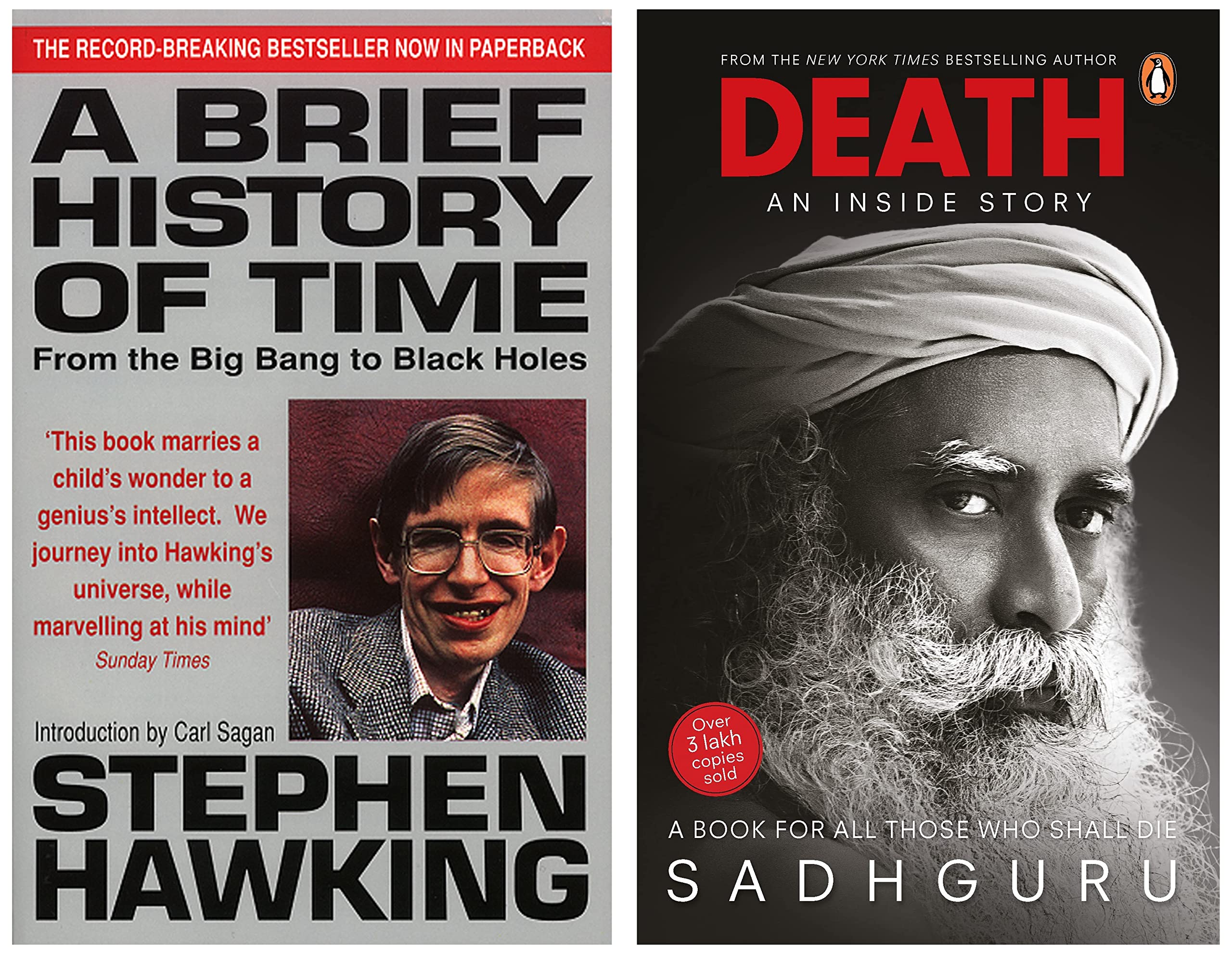 A Brief History Of Time: From Big Bang To Black Holes & Death; An Inside Story: A book for all those who shall die by Sadguru: Spiritual Book that talks about life’s amazing secret Product Bundle