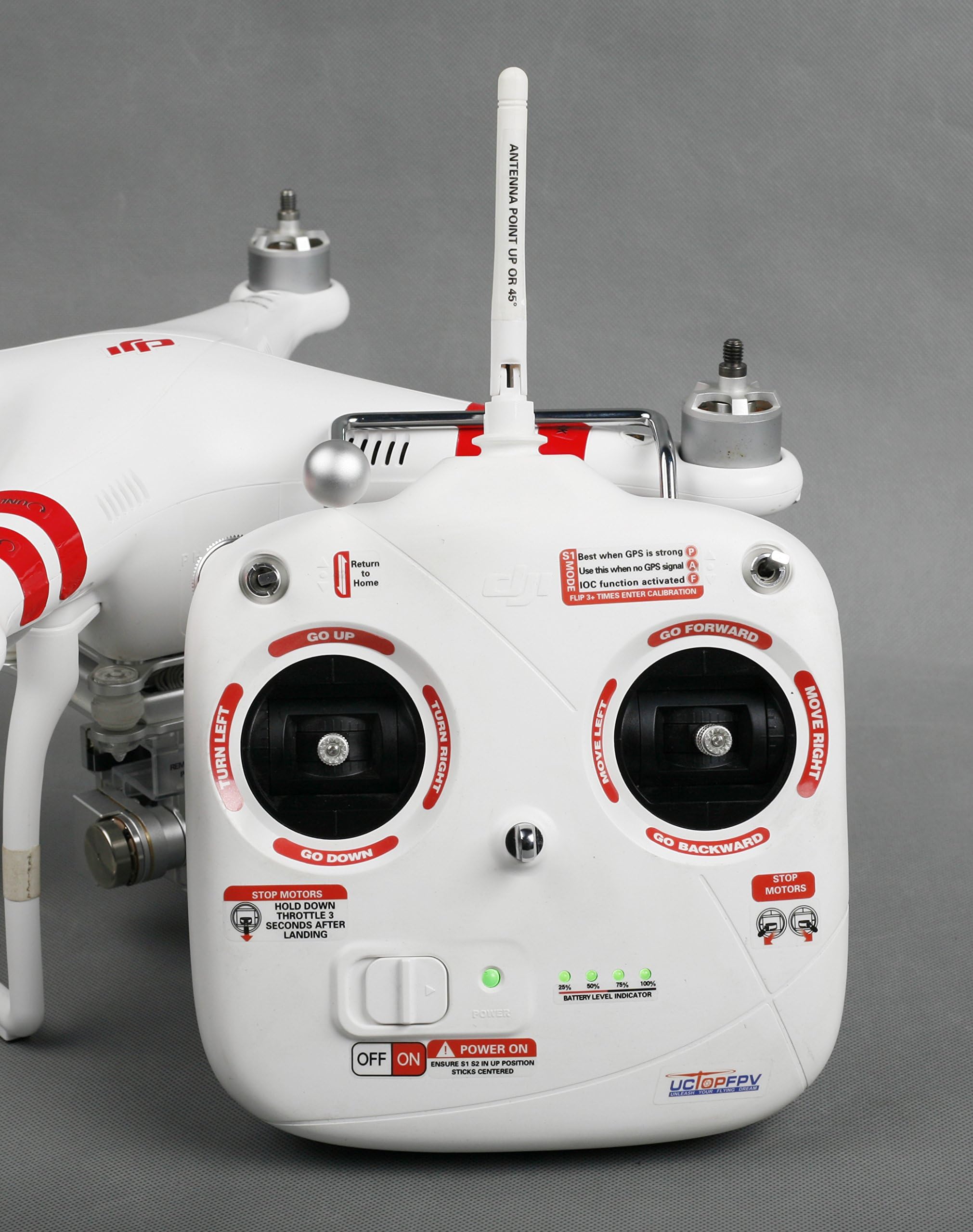 Sticker Set ID Marking Decal for Phantom 3 Standard Multifunction Red