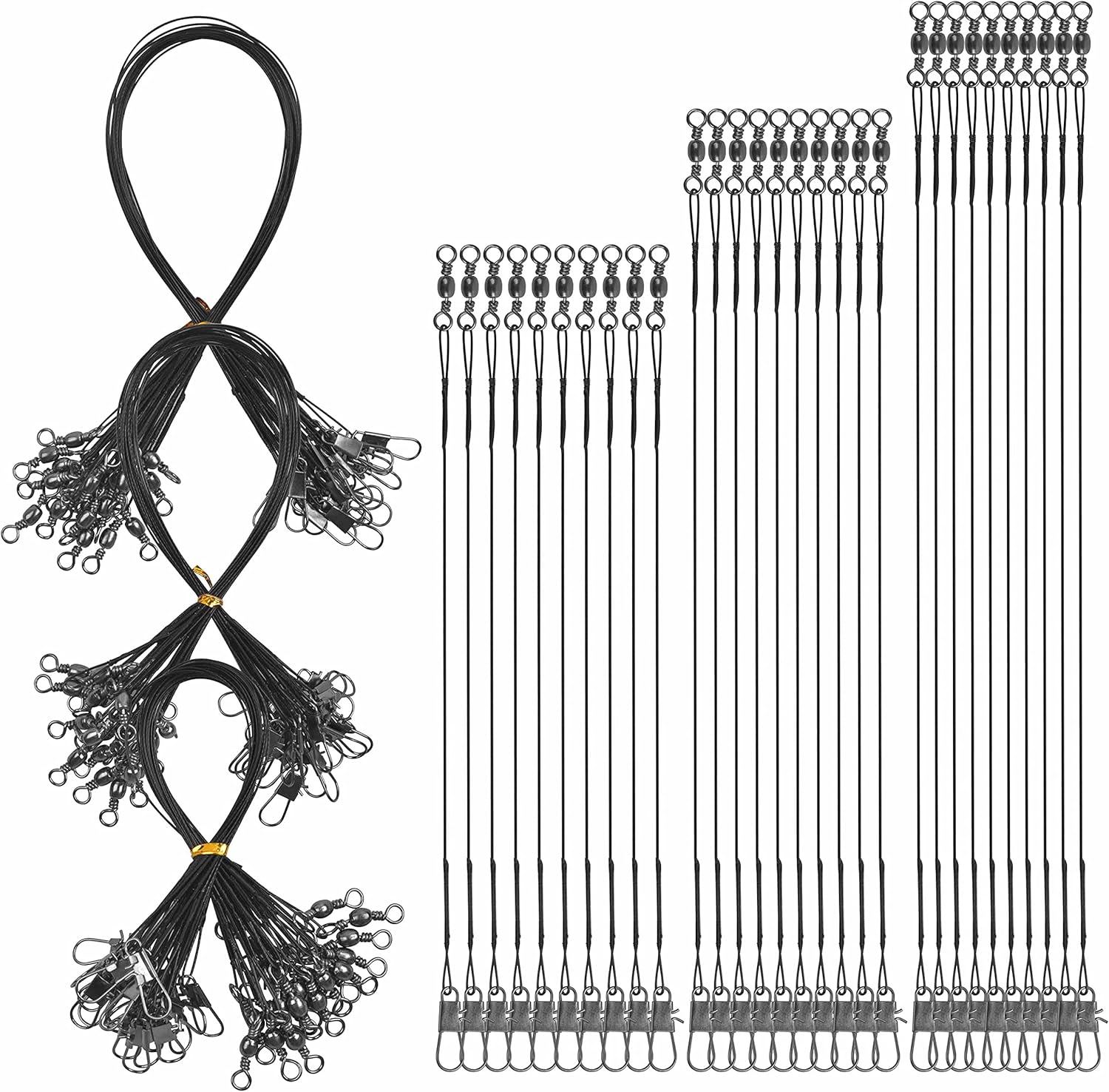 Wire Leaders for Fishing 60PCS Fishing Stainless Steel Wire Leaders