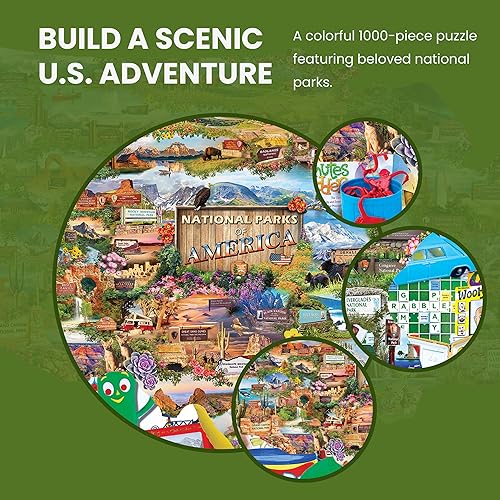 Miniatura 6 de MasterPieces Rompecabezas de 1000 piezas para adultos, familia o jóvenes, Parques Nacionales de América, 34.65 x 22.09 pulgadas